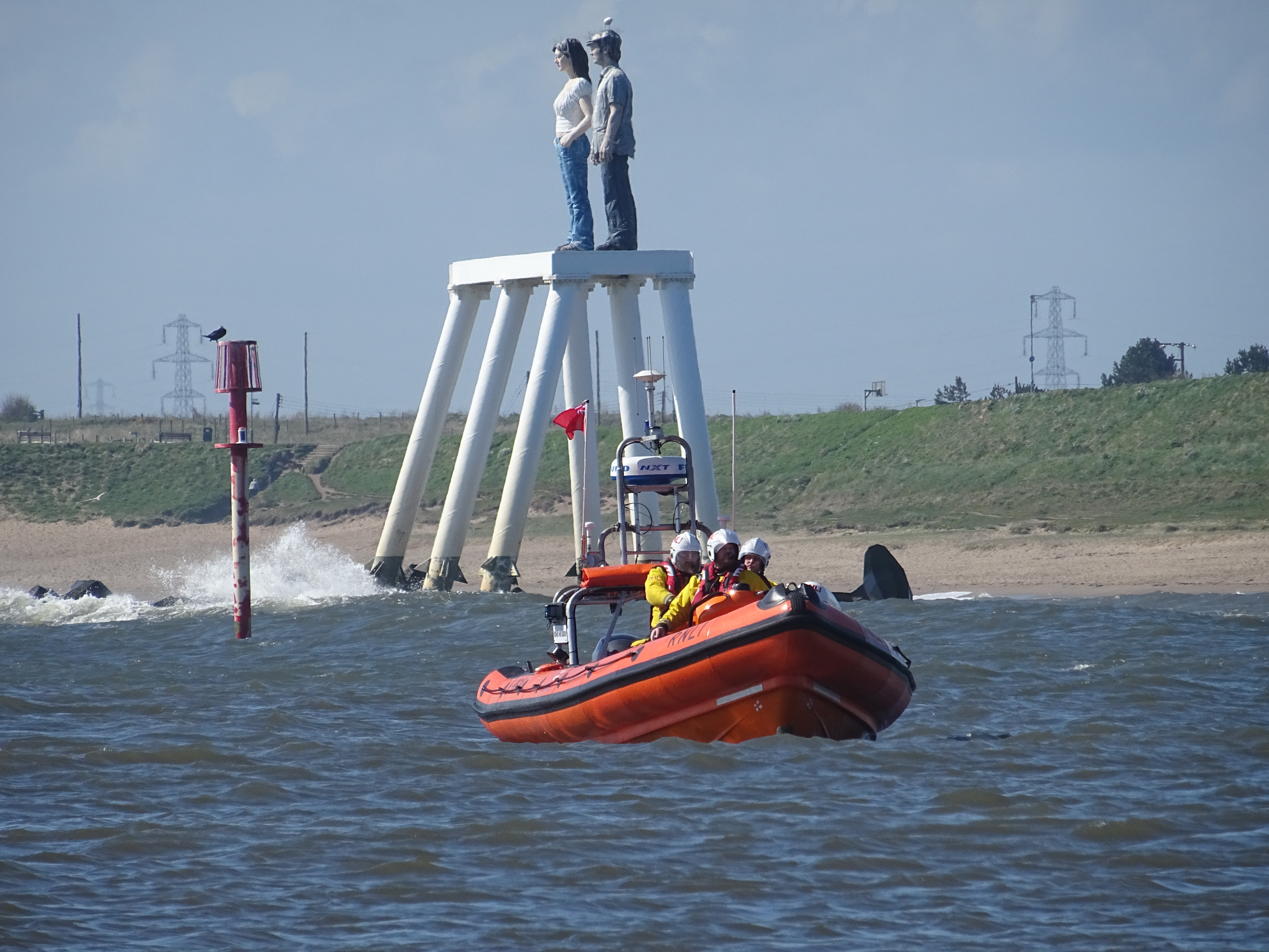 Lifeboat heading out of the bay