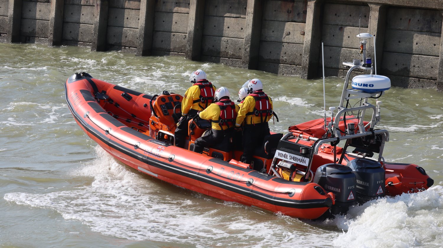 A picture of Littlehampton's B-Class lifeboat Renee Sherman that was used in the rescue.