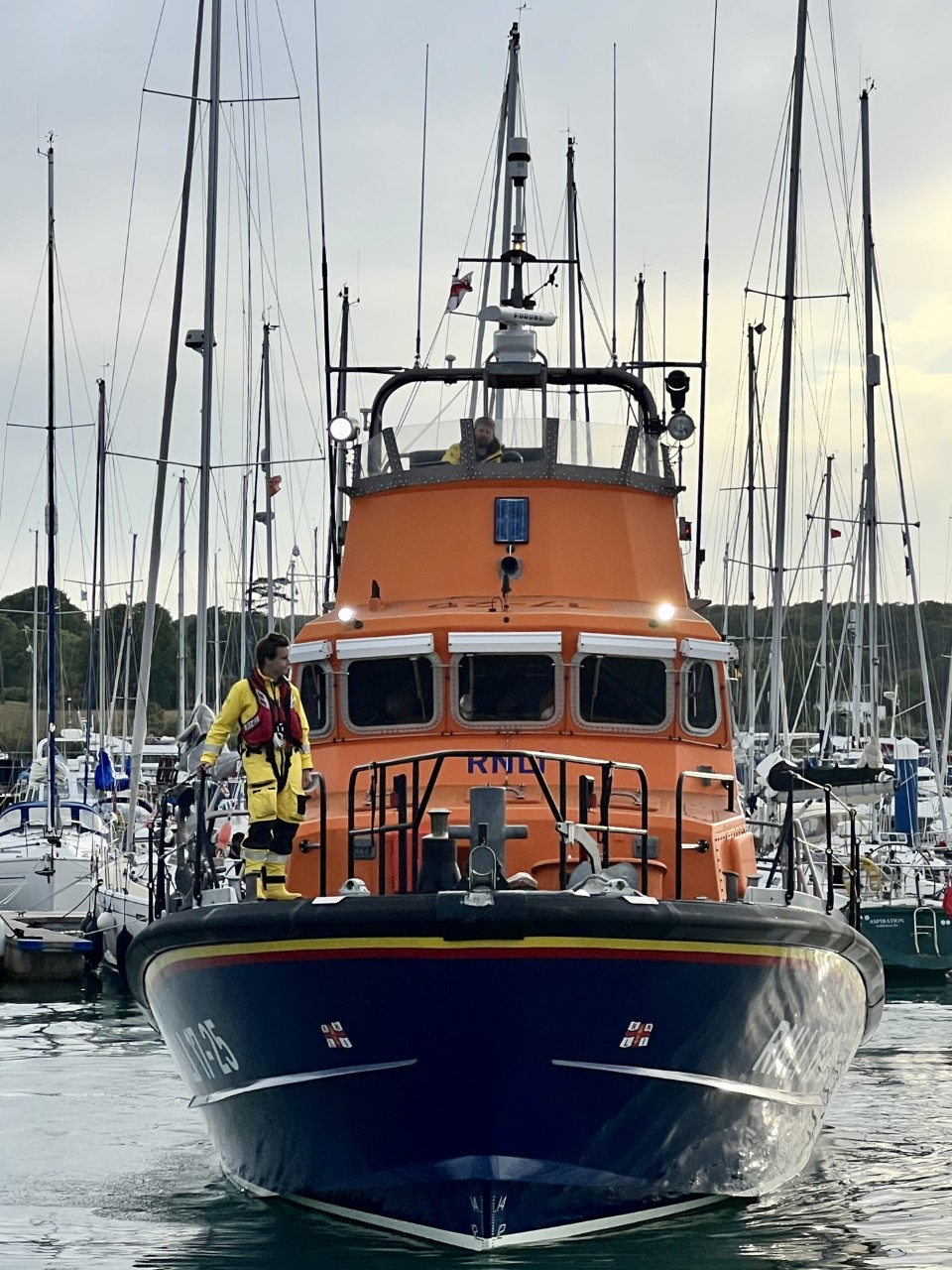 Yarmouth’s Severn class all weather lifeboat, ‘Eric and Susan Hiscock (Wanderer)’