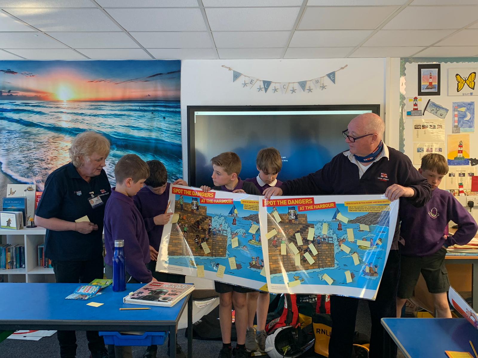 Pupils correctly identifying dangers