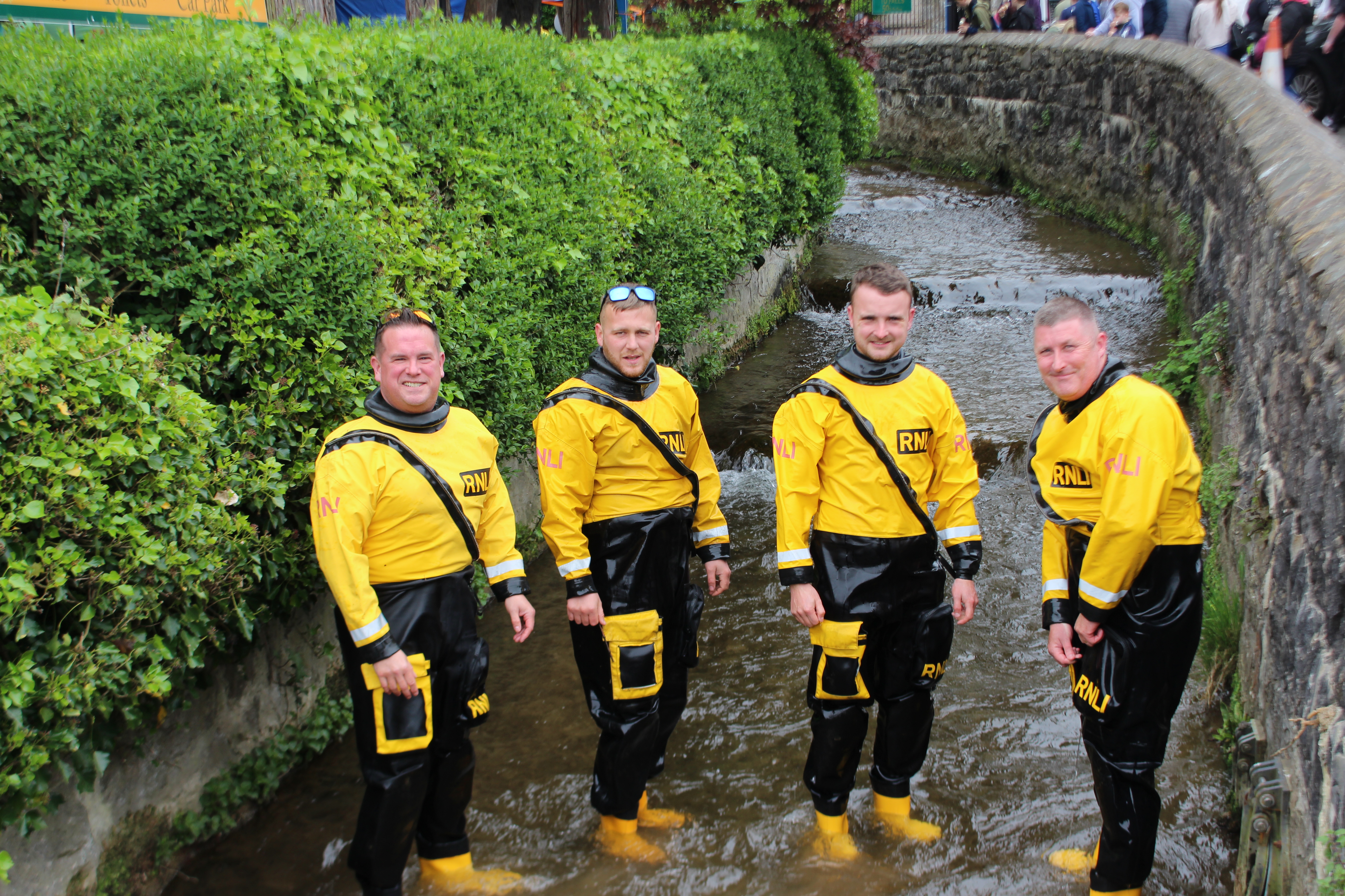 The gallant Rhyl RNLI lifeboat crew