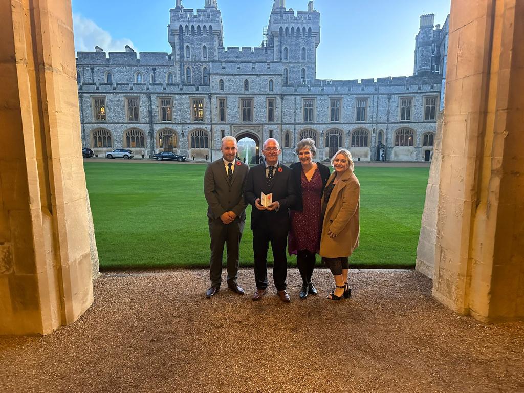 Roger and his family at Windsor Castle