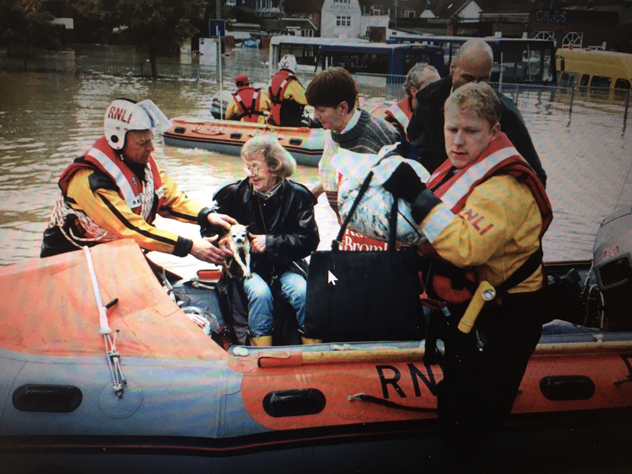 Roger Cohen on service with the RNLI in 2000
