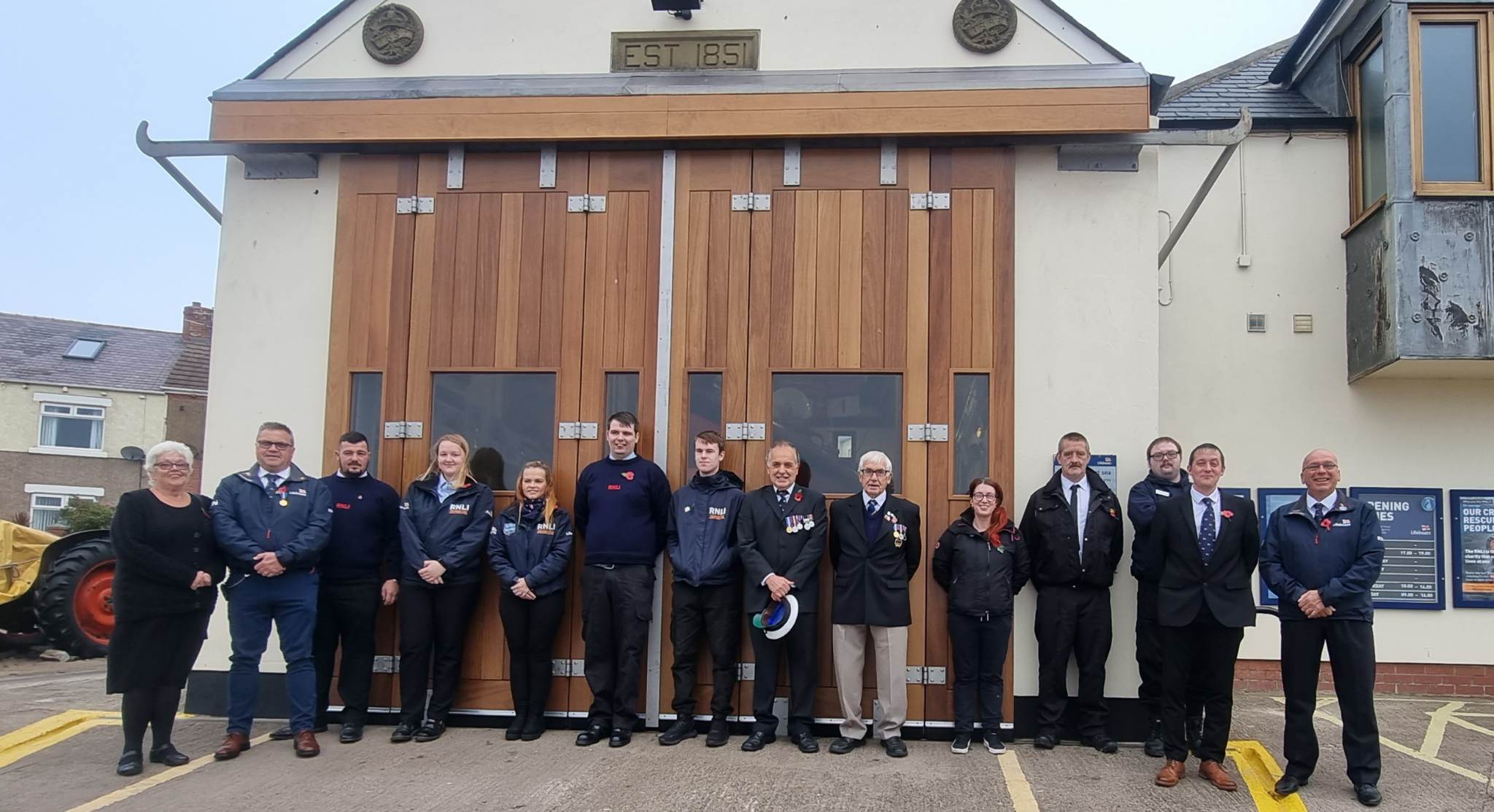Some of the volunteer team before the service