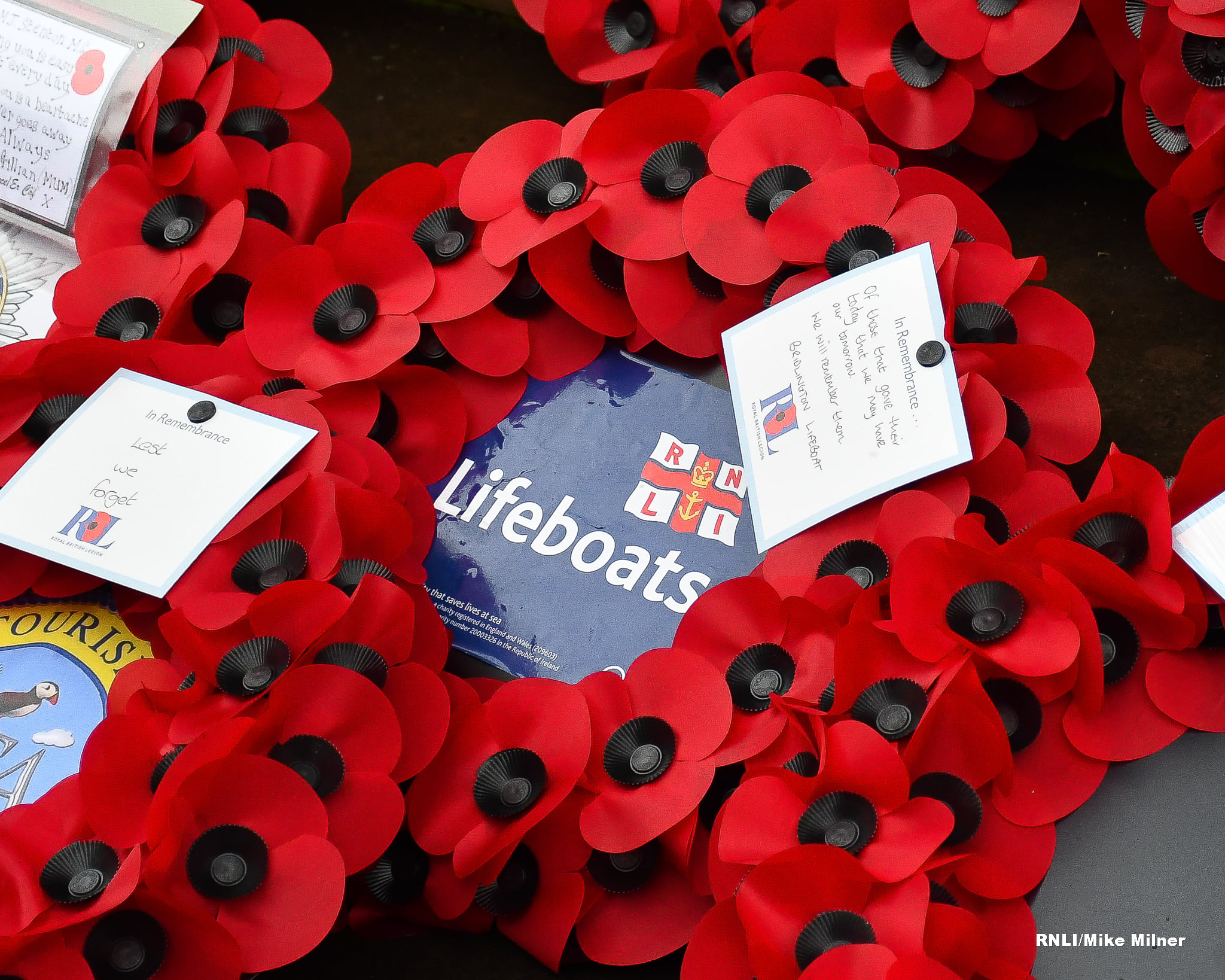 Bridlington RNLI wreath.
