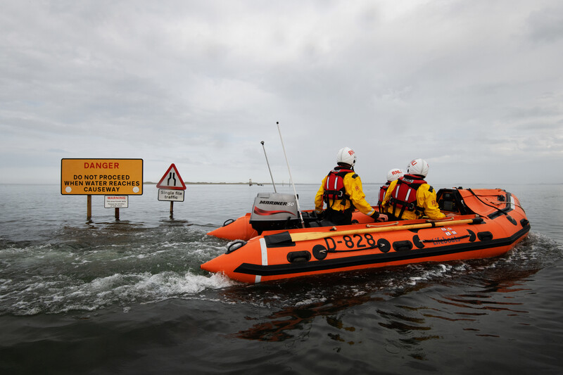 Seahouses Lifeboat at Holy Island Causeway