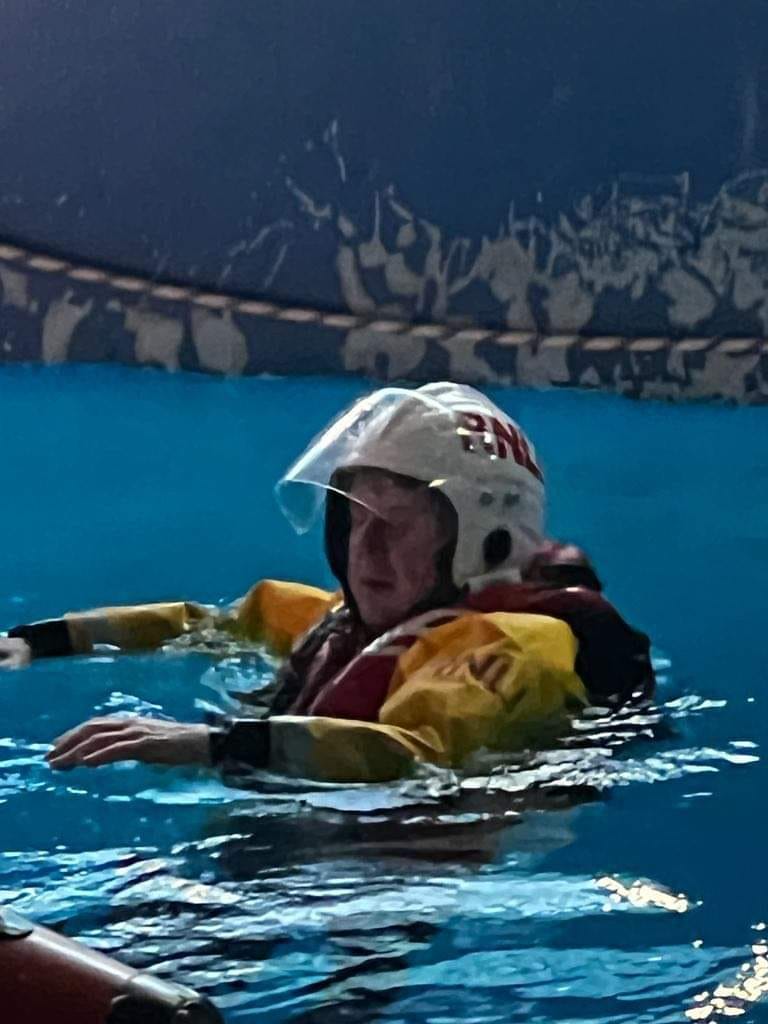 In the water and recovery