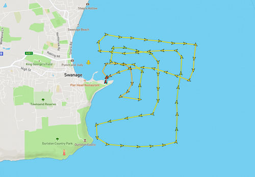 Swanage lifeboat search pattern