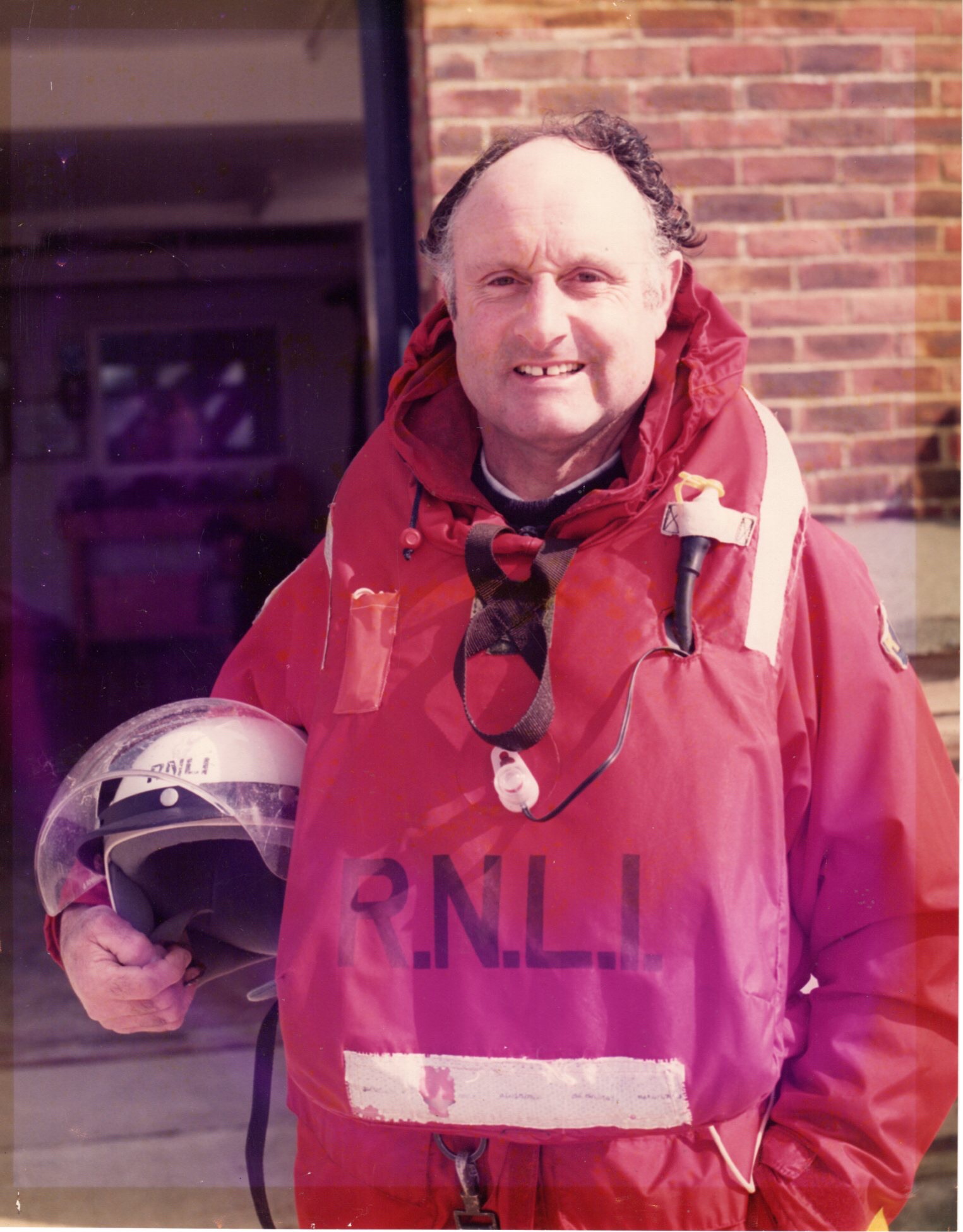 Geoff on his last day as senior helm, in 1991