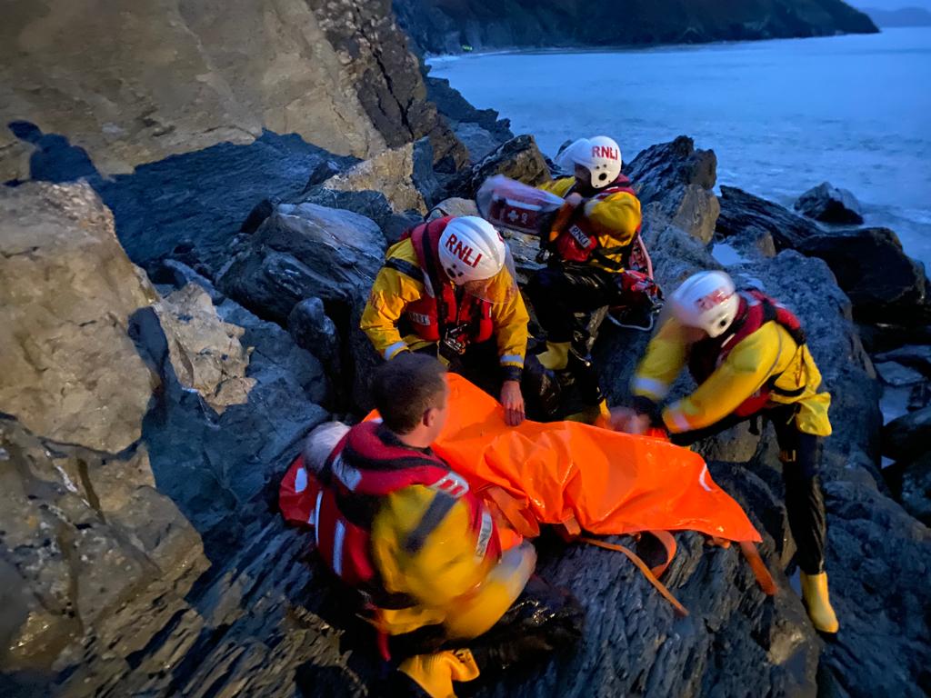 Rnli Night Rescue New Quay RNLI’s lifeboats launch to rescue missing person | RNLI
