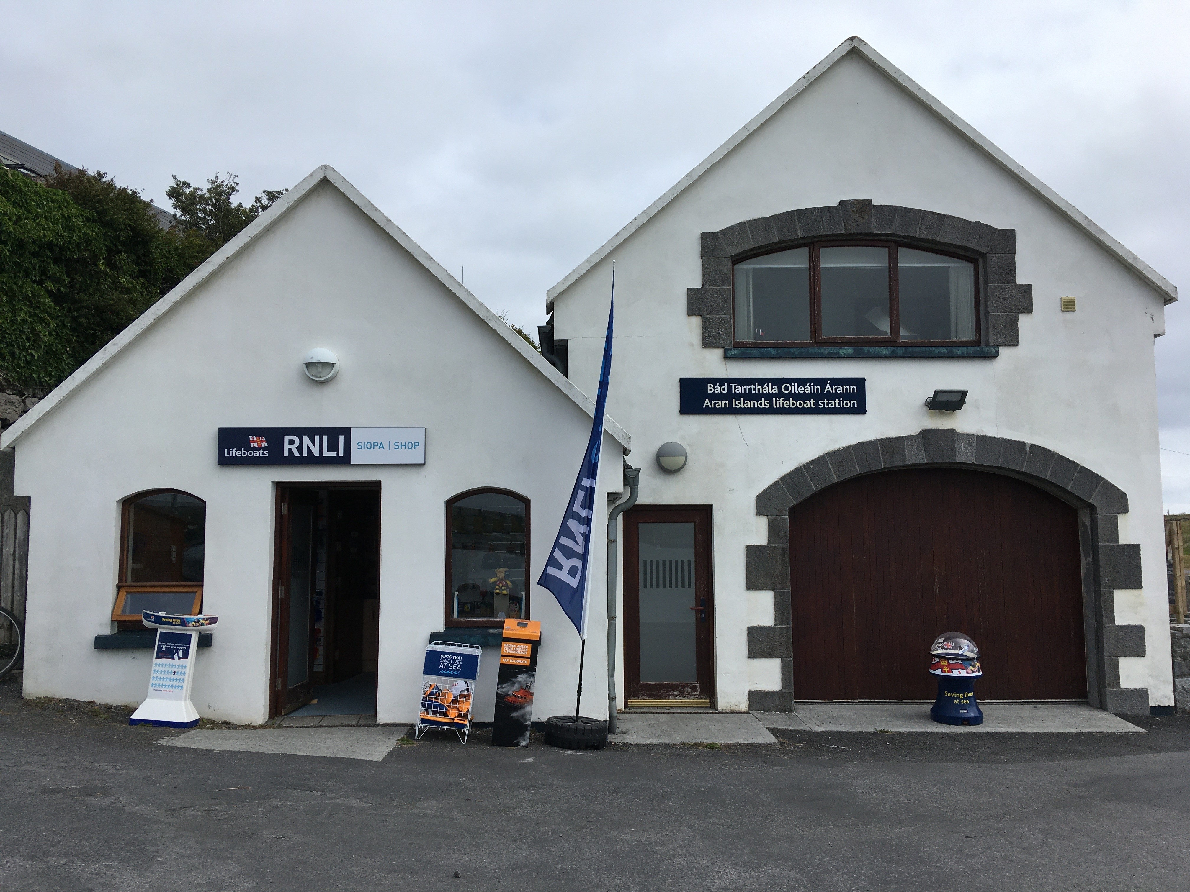 Outside Aran Islands RNLI's new shop