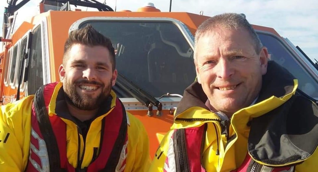 Mark and David on the Tamar Lifeboat