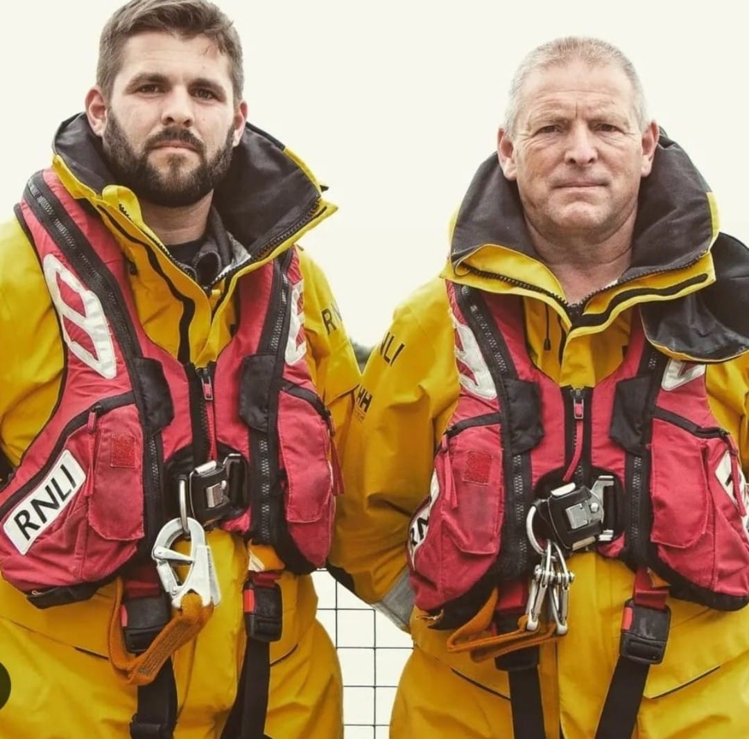 Mark and David in uniform