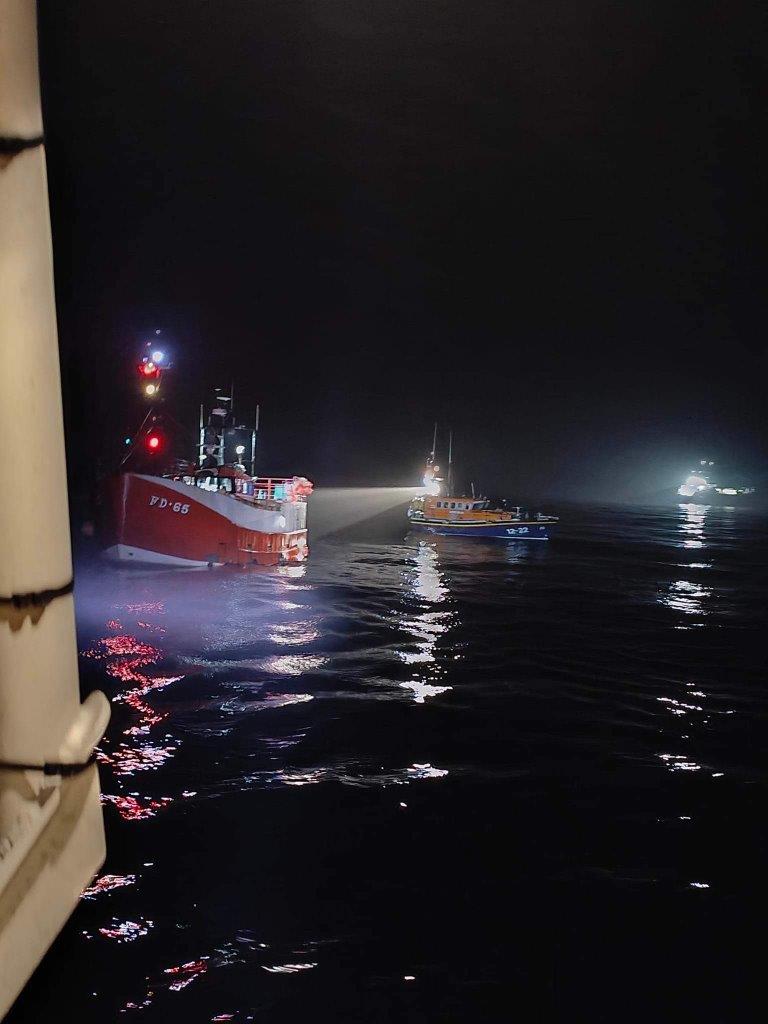 Casualty vessel with Douglas Lifeboat