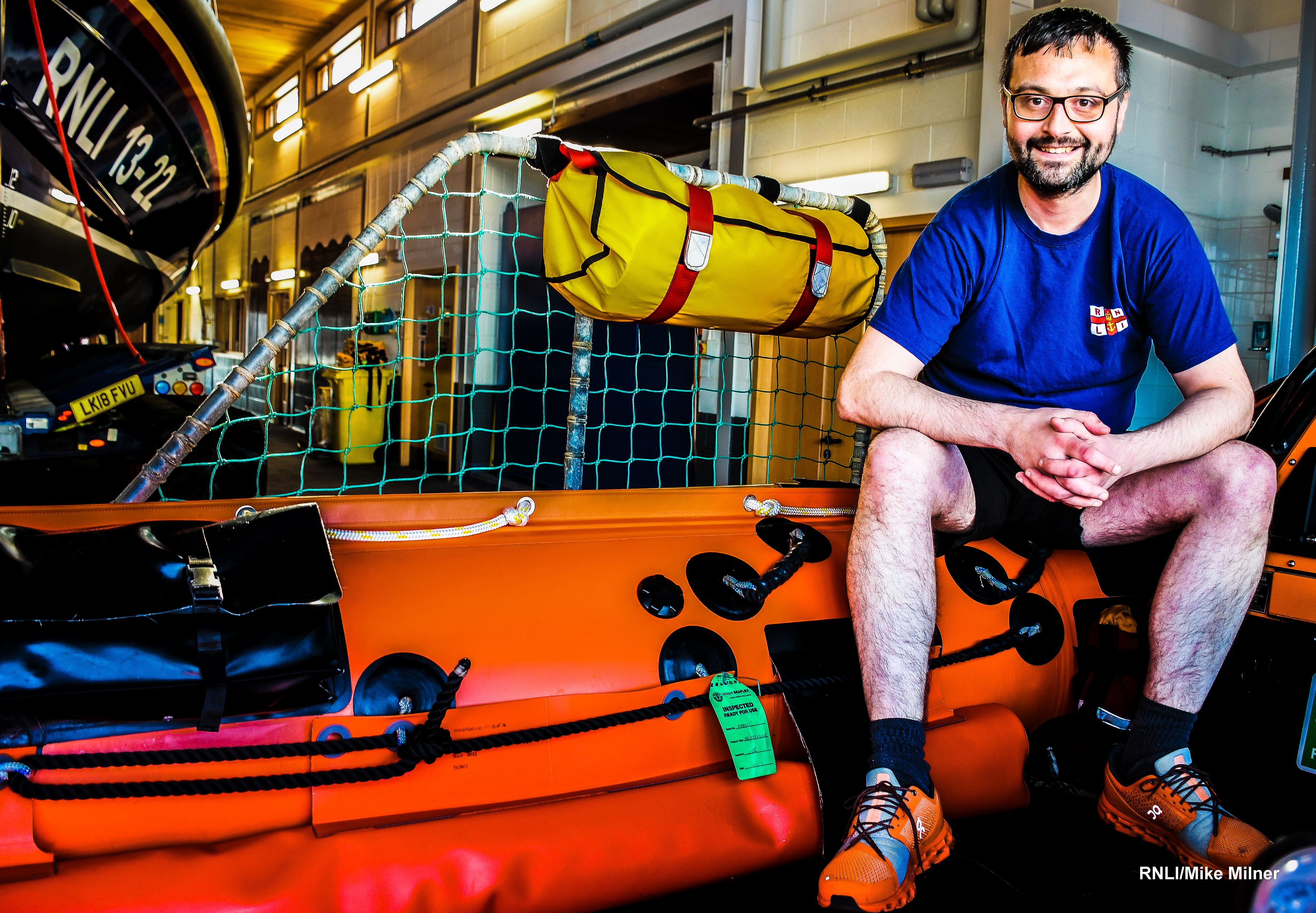 Glenn Walker - Ready to support the May Day Mile Challenge for Bridlington RNLI.