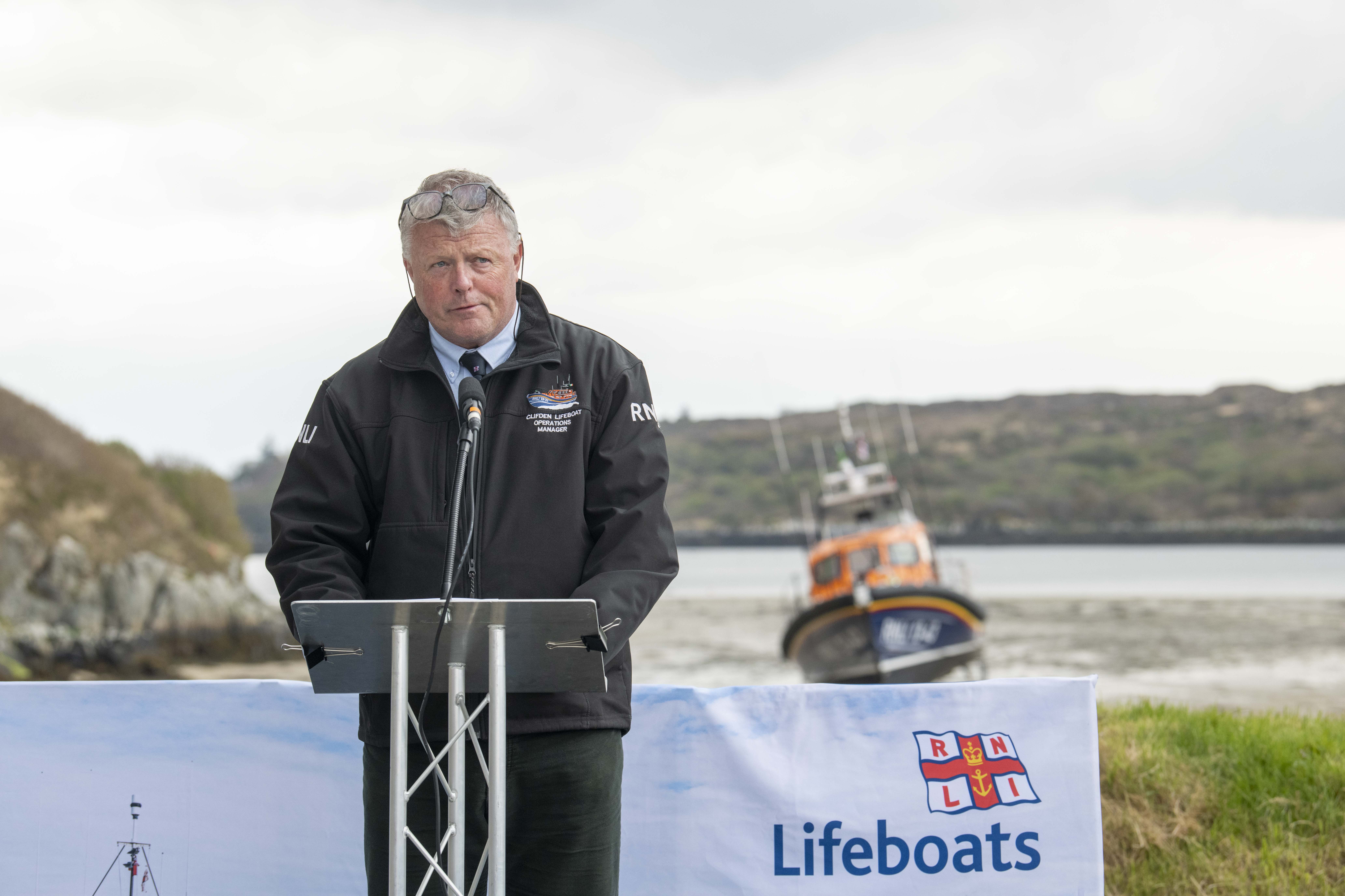 Clifden RNLI Lifeboat Operations Manager John Brittain