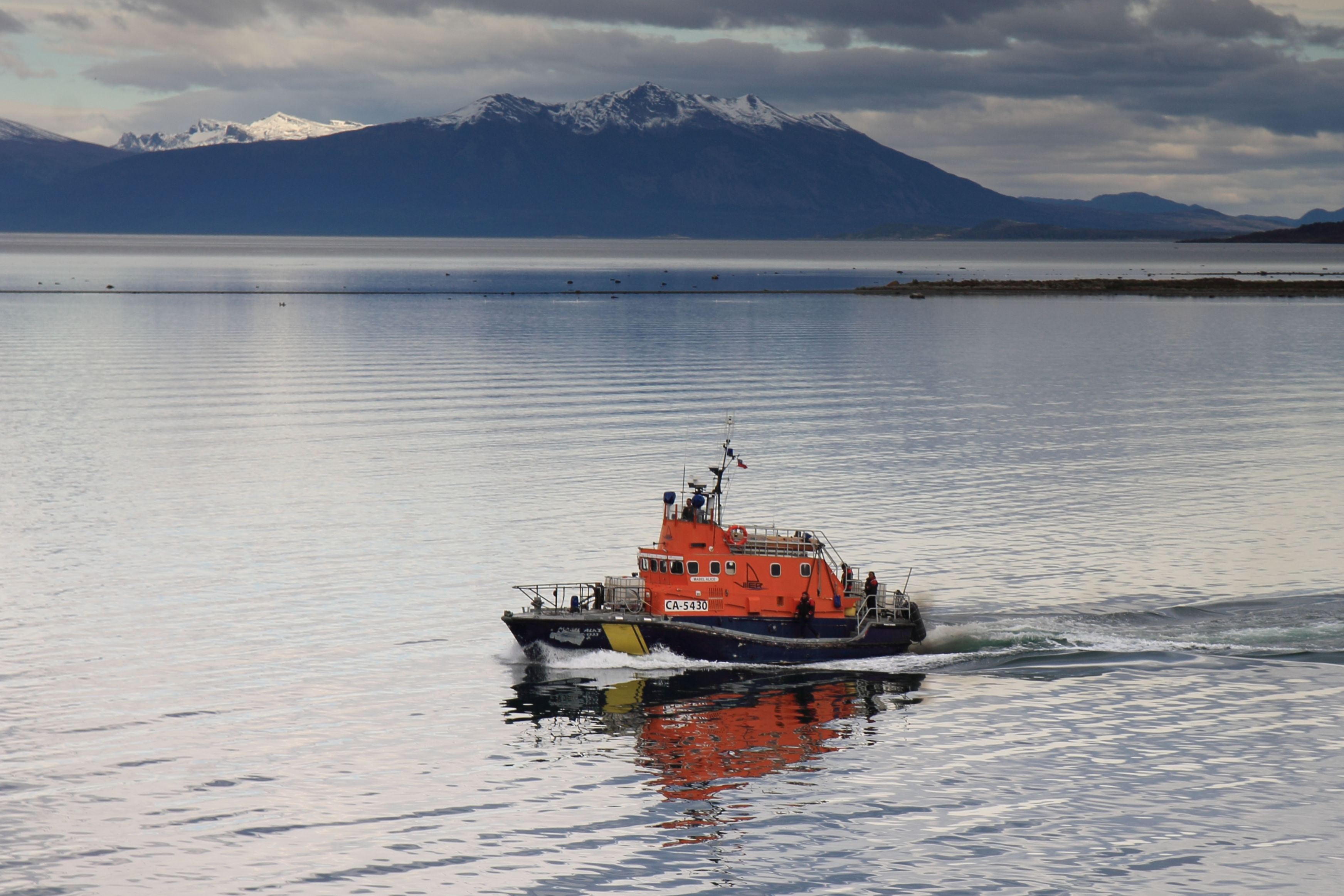 Shows former lifeboat Mabel Alice in Chile