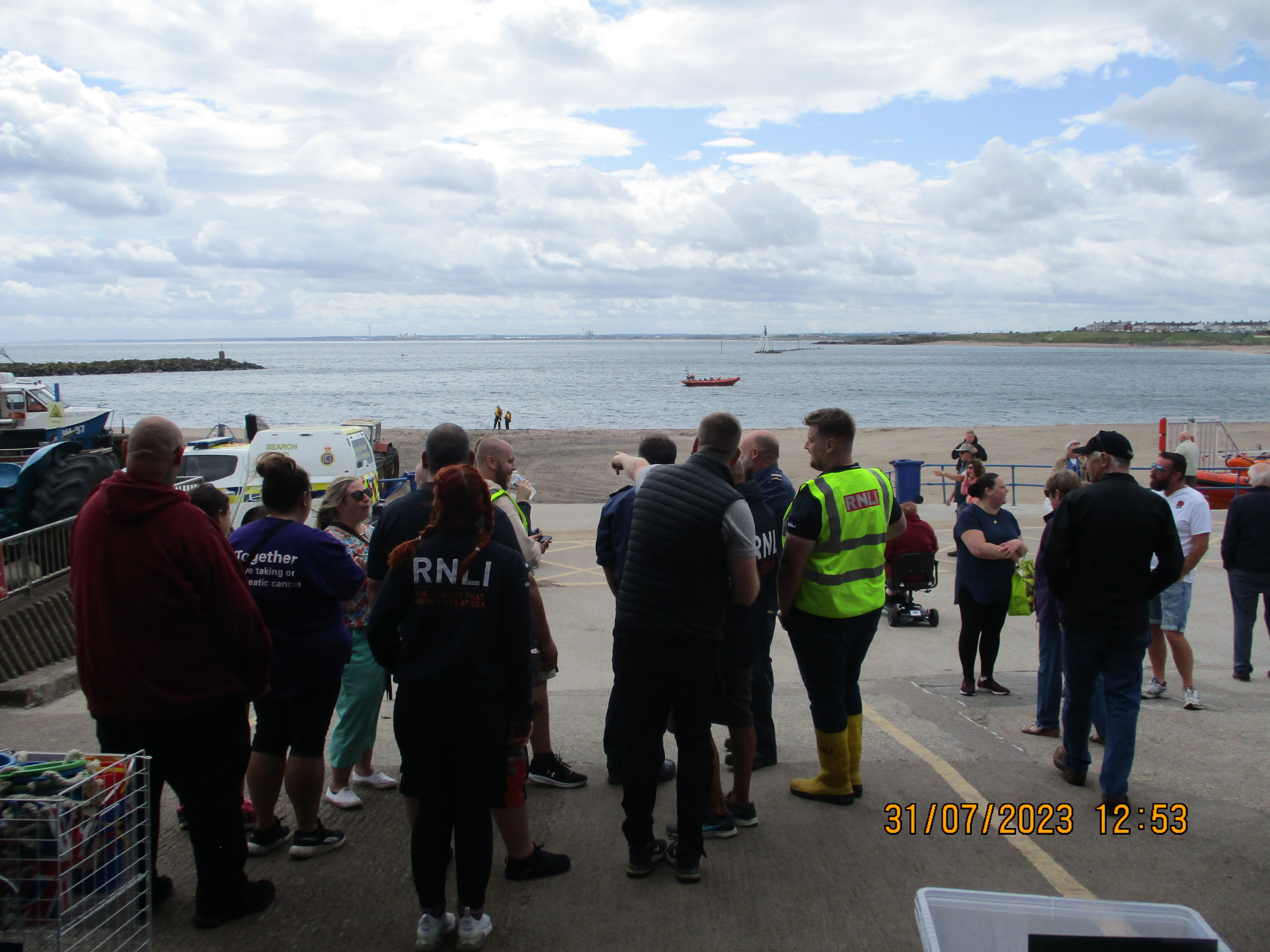 Volunteers preparing for the event