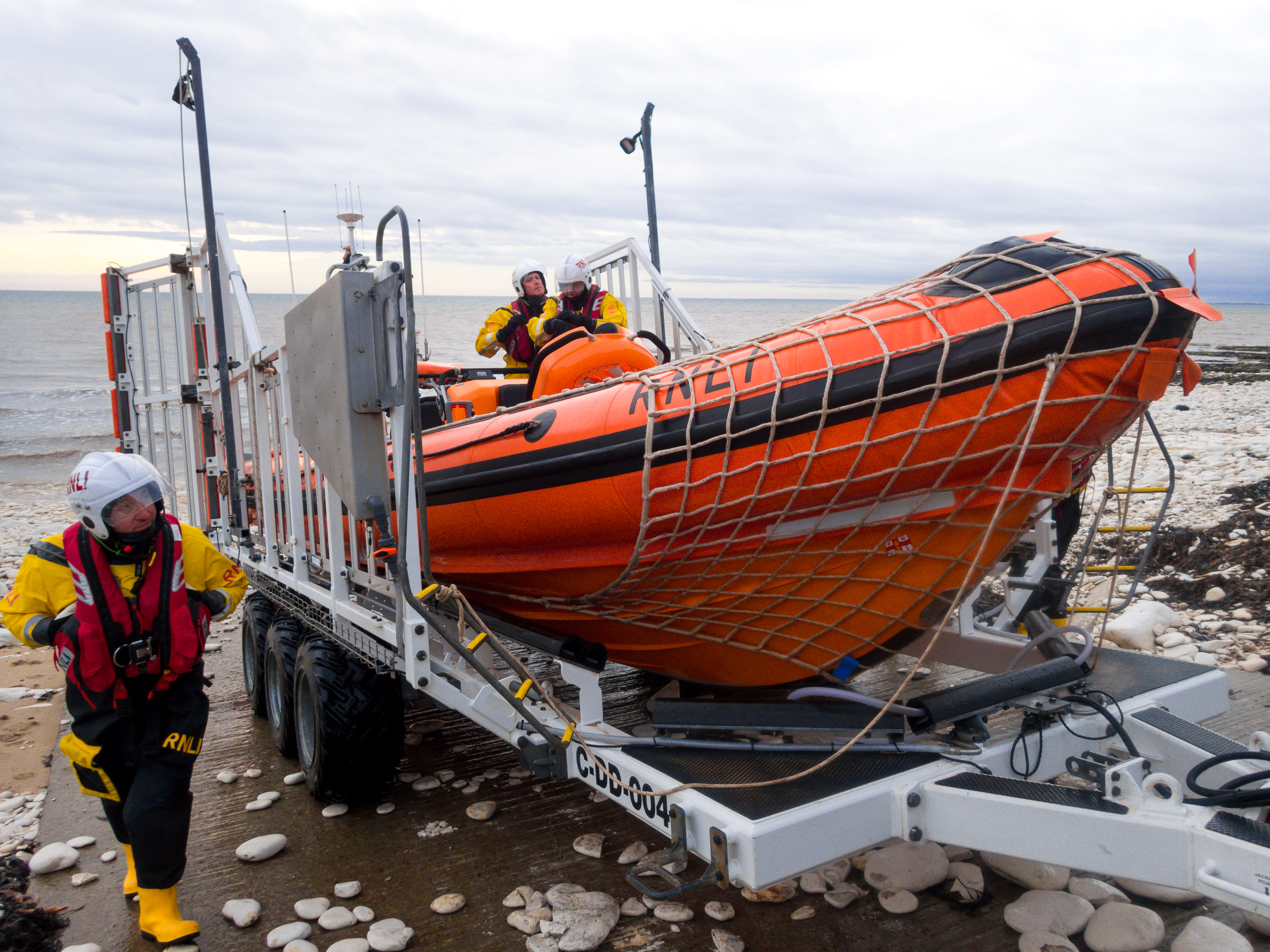 Flamborough's Atlantic 85 lifeboat. Stock image