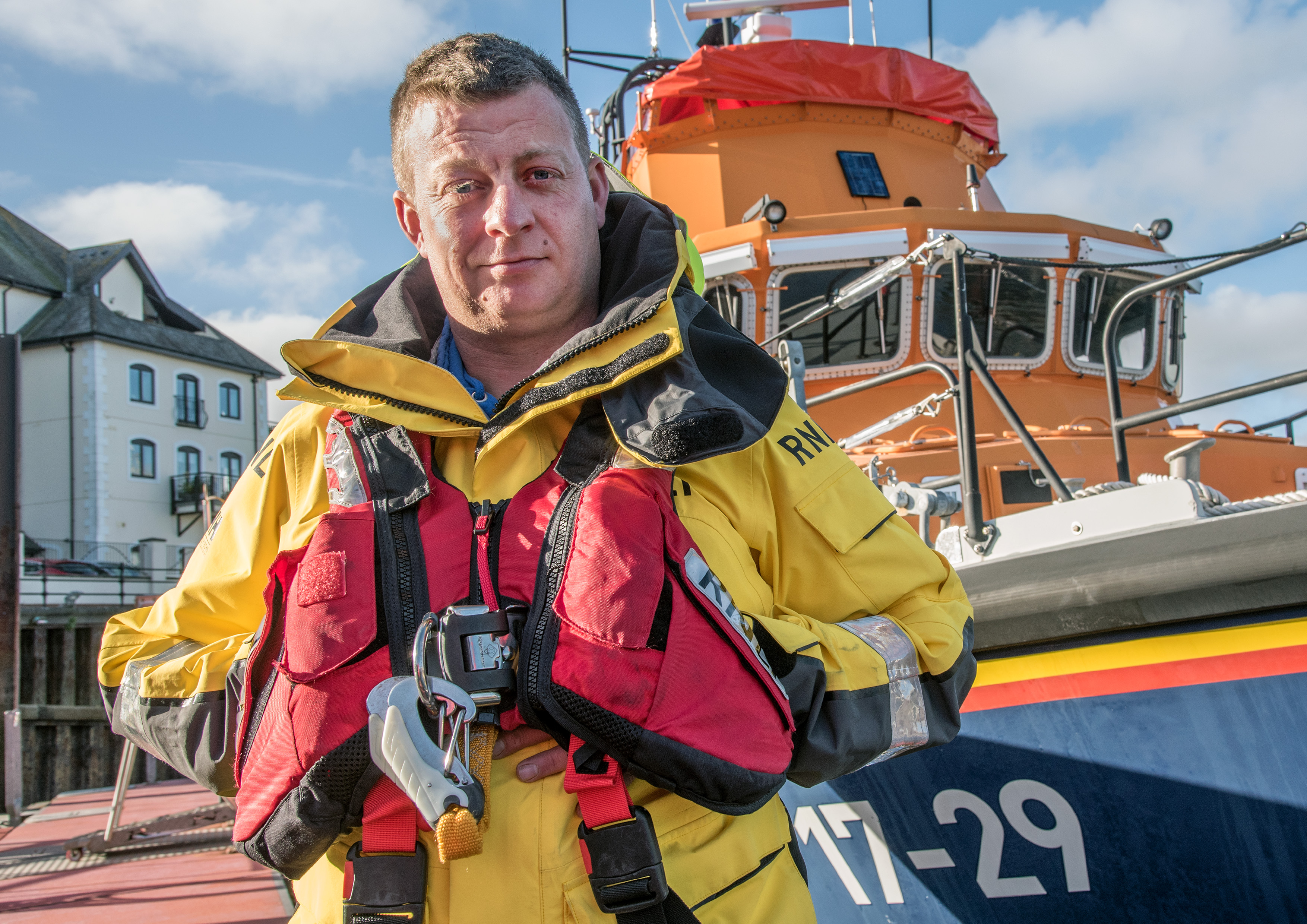 Newly qualified coxswain Nick Head