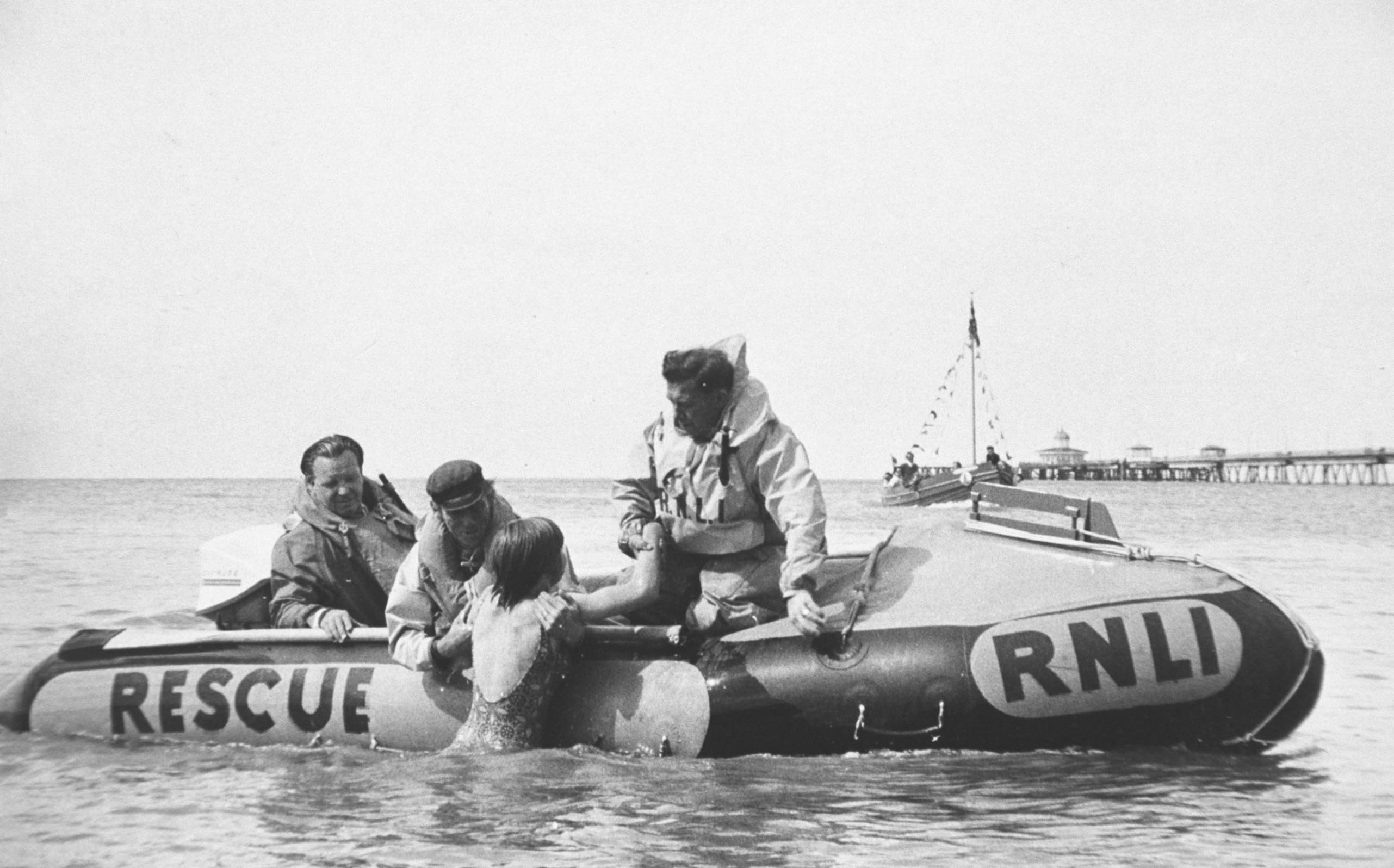 A 'D' Class Lifeboat in the early day's of Whitstable. RNLI. 