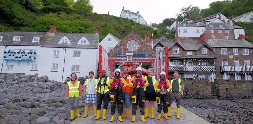 Clovelly lifeboat crew