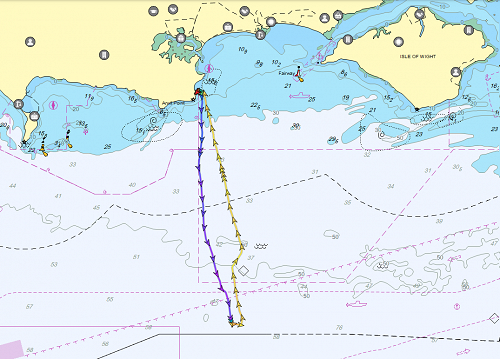 Image of vessel track
