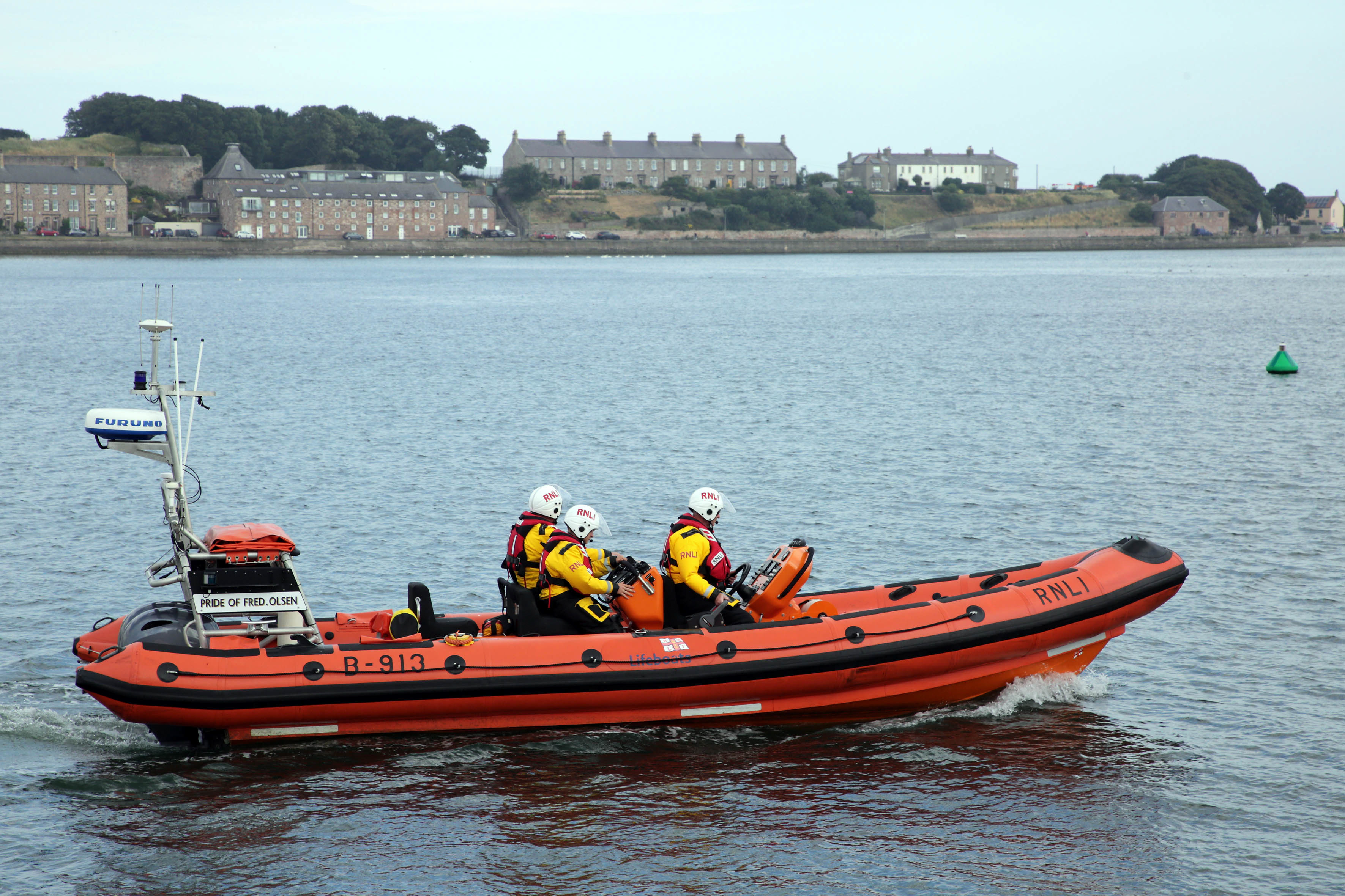 Berwick upon Tweed Atlantic 85 inshore lifeboat Pride of Fred Olsen B-913.