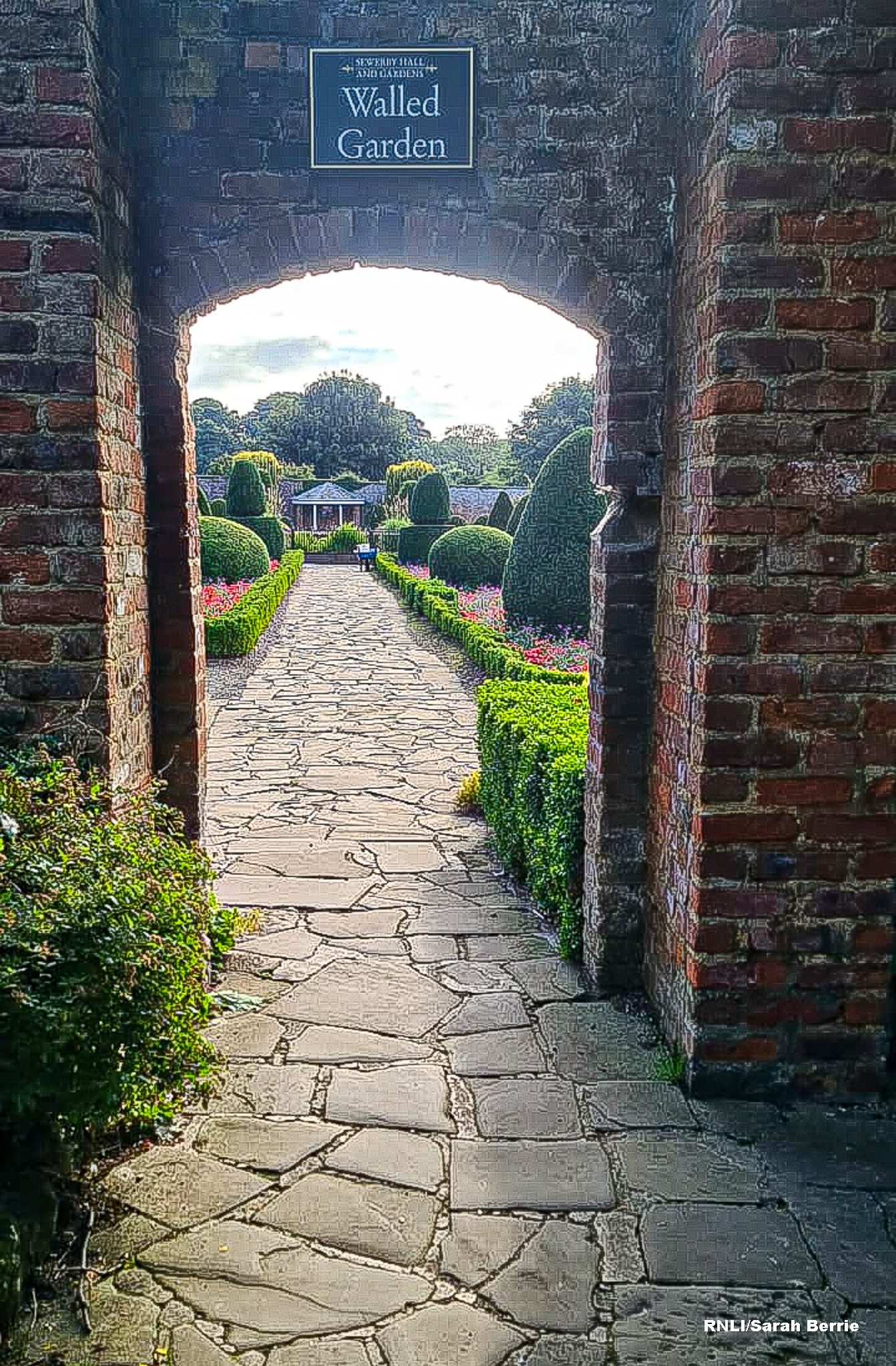Entrance into Sewerby's Walled garden