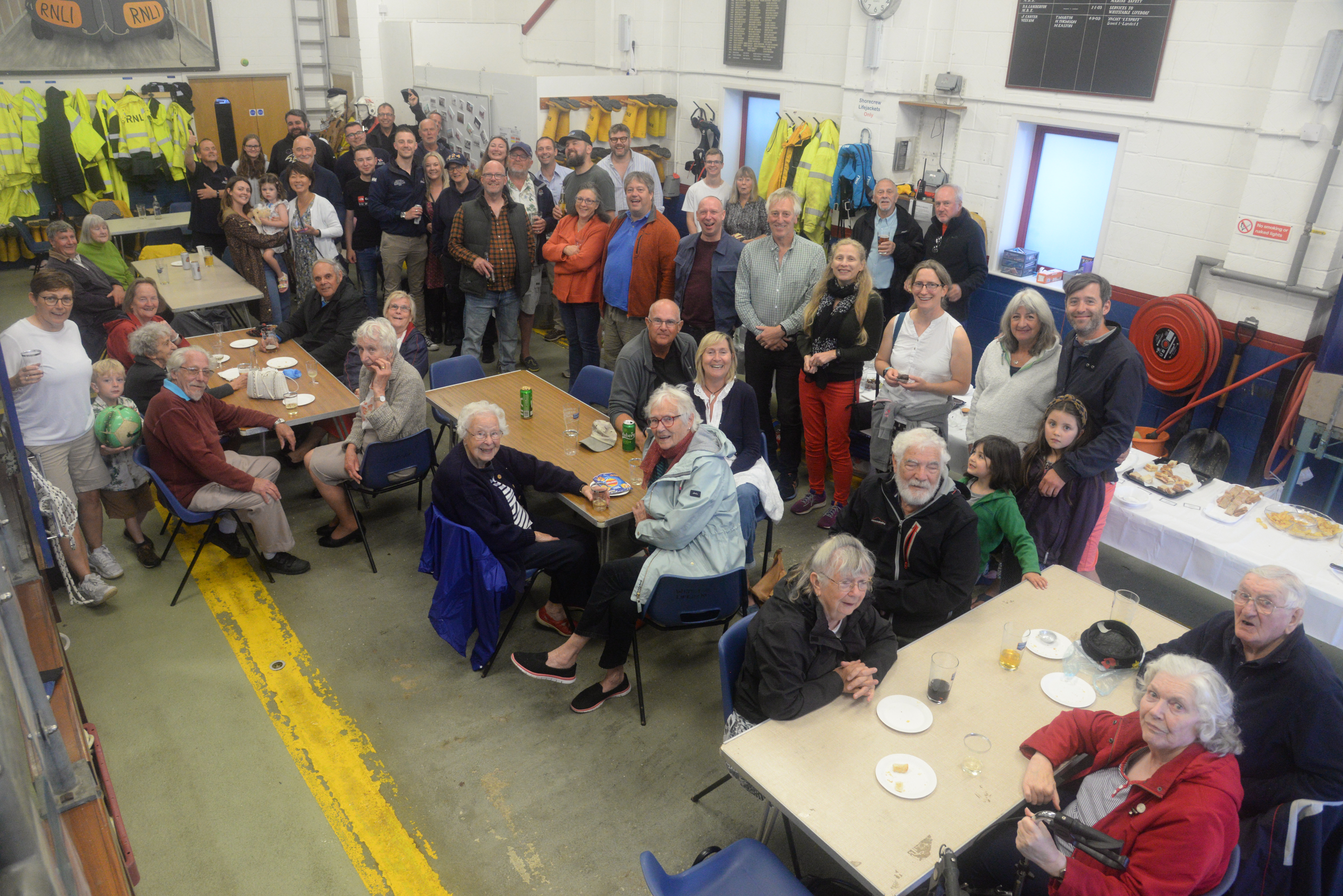The social evening and reunion during the Whitstable Lifeboat open weekend and 60th anniversary celebrations on Saturday.