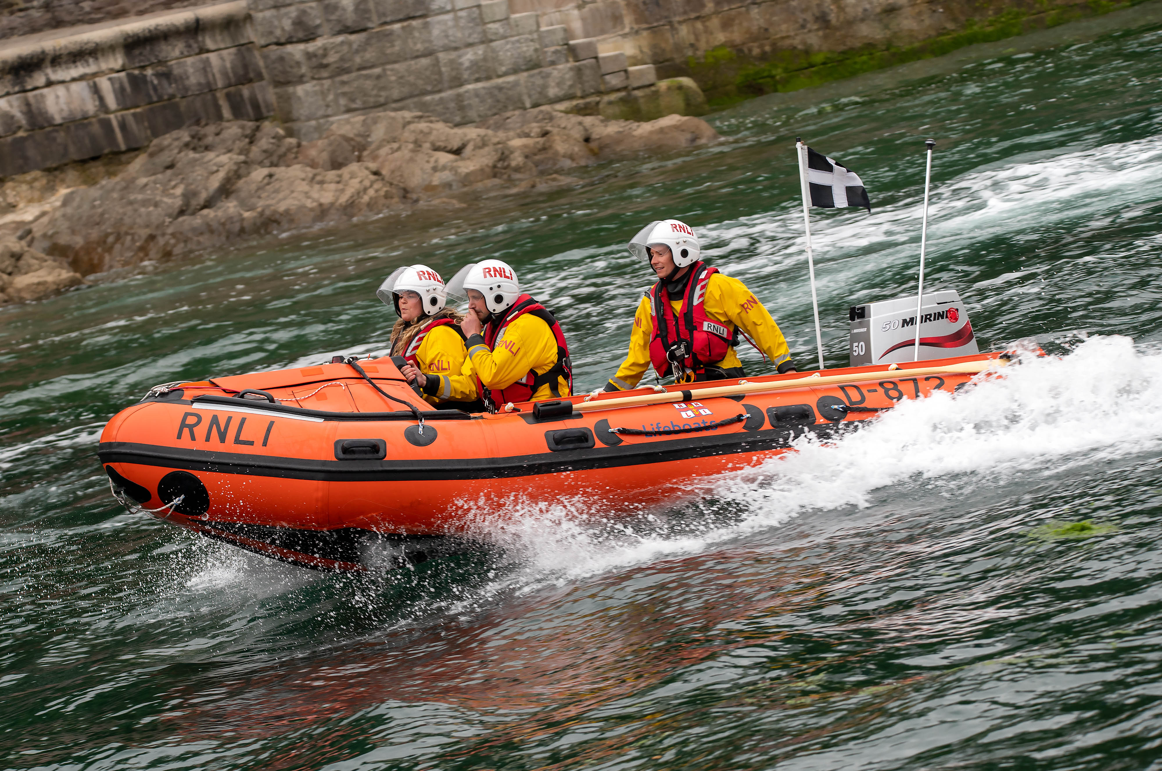 Stock image Looe RNLI D Class Ollie Naismith II