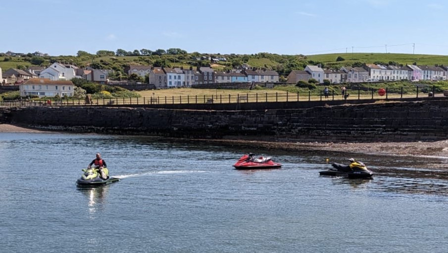 Three jetskiers off coast of Harrington 