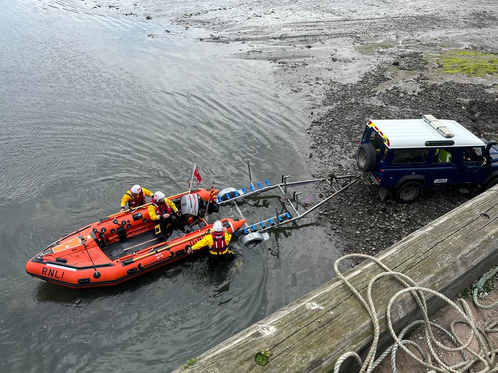 Seahouses Inshore Lifeboat launching