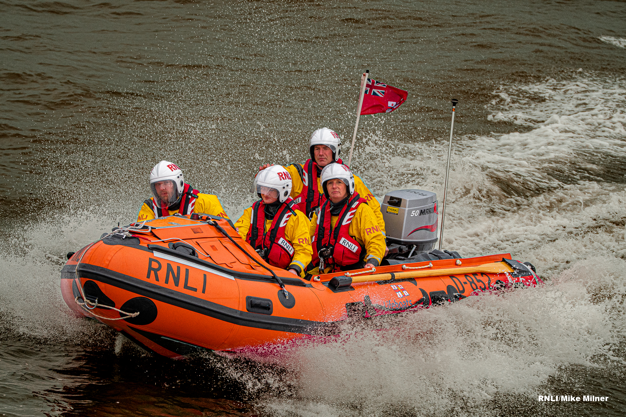 Bridlington volunteer crew launched to assist angler.