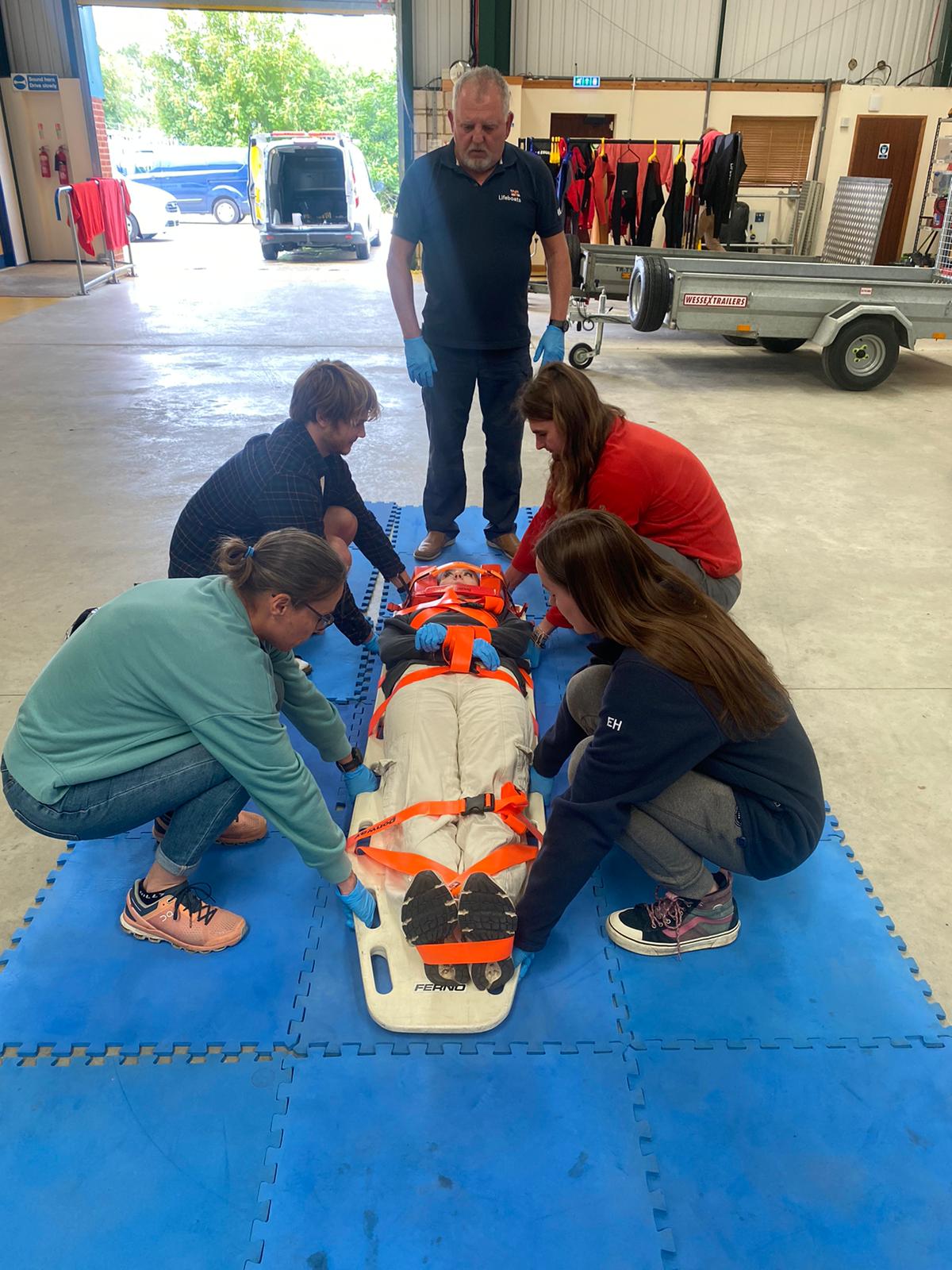 RNLI lifeguard casualty care training