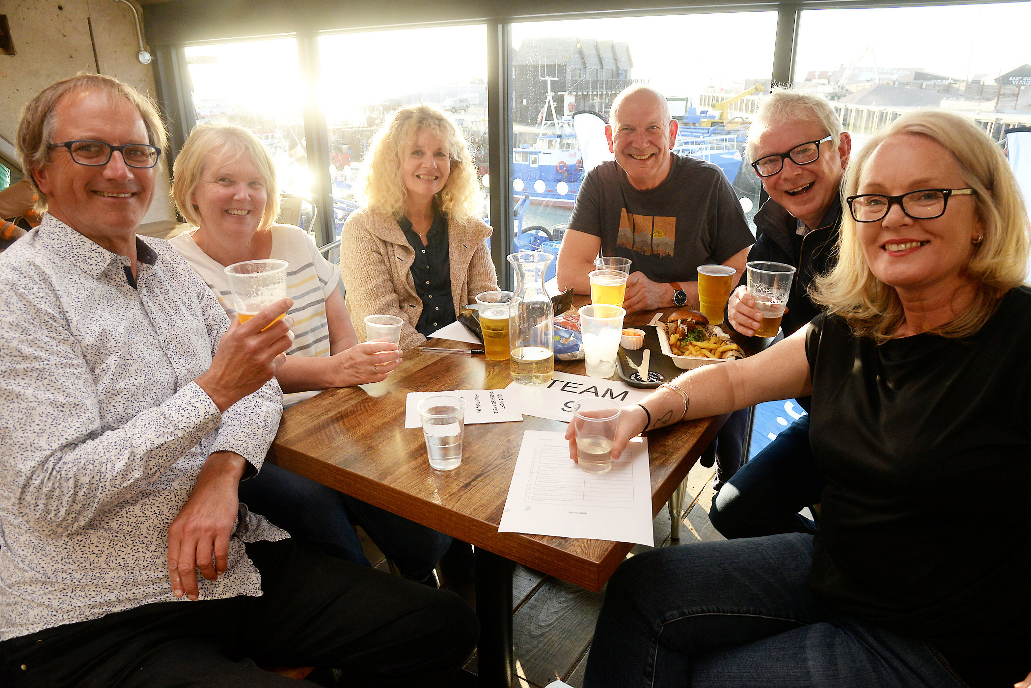 Team 9 enjoying the Whitstable RNLI Quiz.
