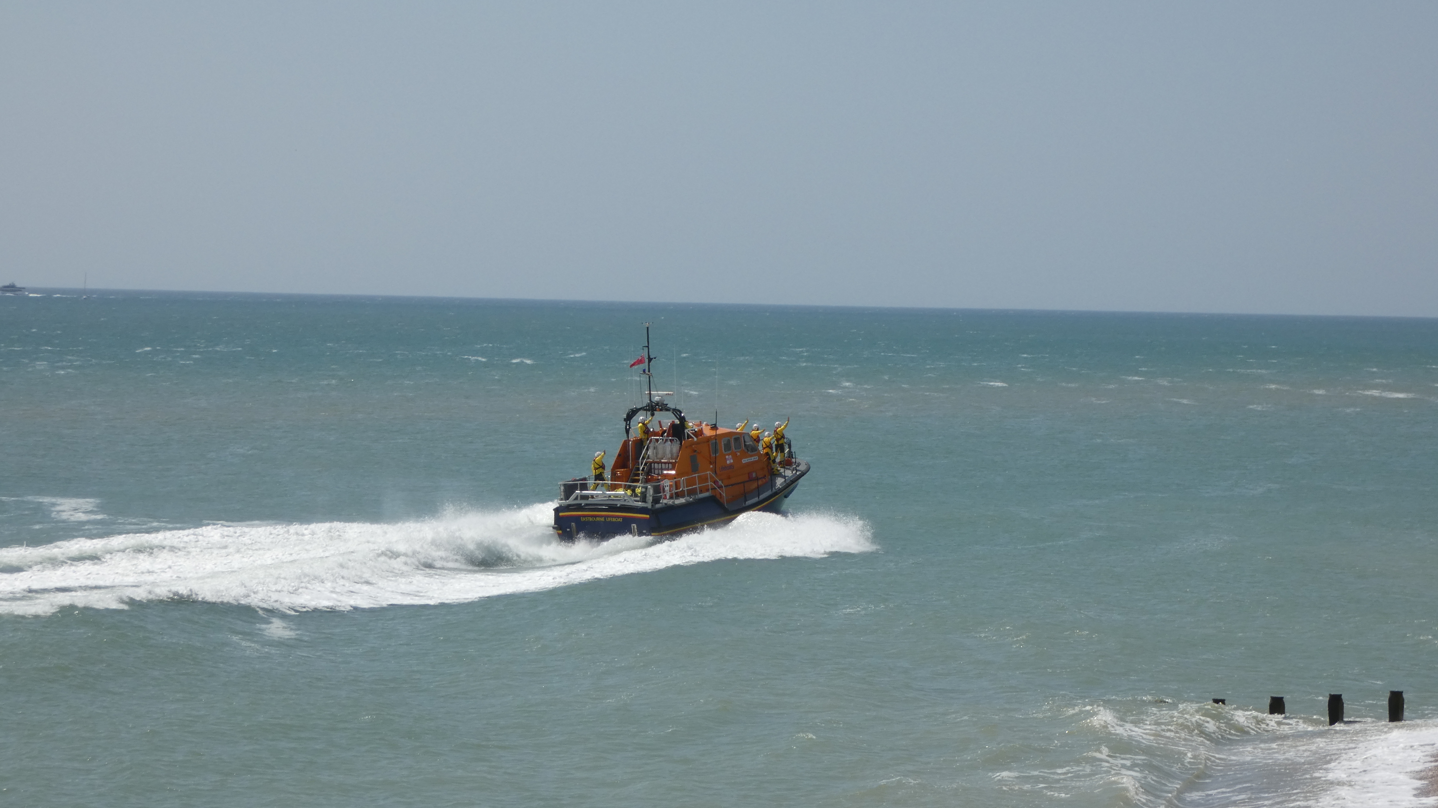 Diamond Jubilee lifeboat at sea