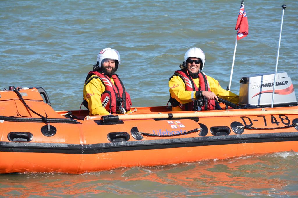 Calshot RNLI's D Class Lifeboat 'Willett' on the water