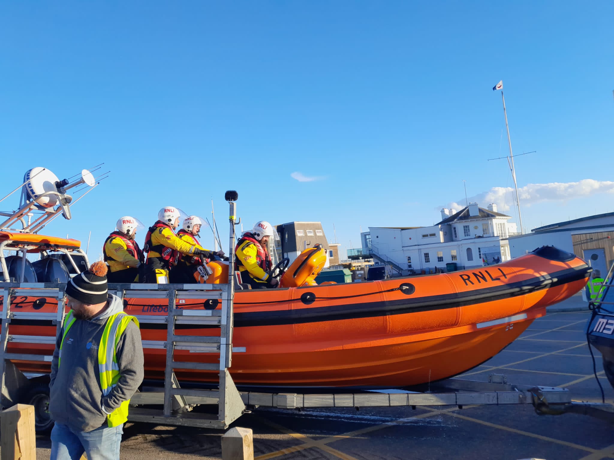 Rnli Rib Engine Lymington RNLI launch to a small dinghy with engine failure | RNLI