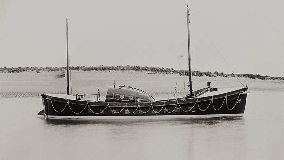 Lifeboat Lucy Lavers following restoration by Rescue Wooden Boats