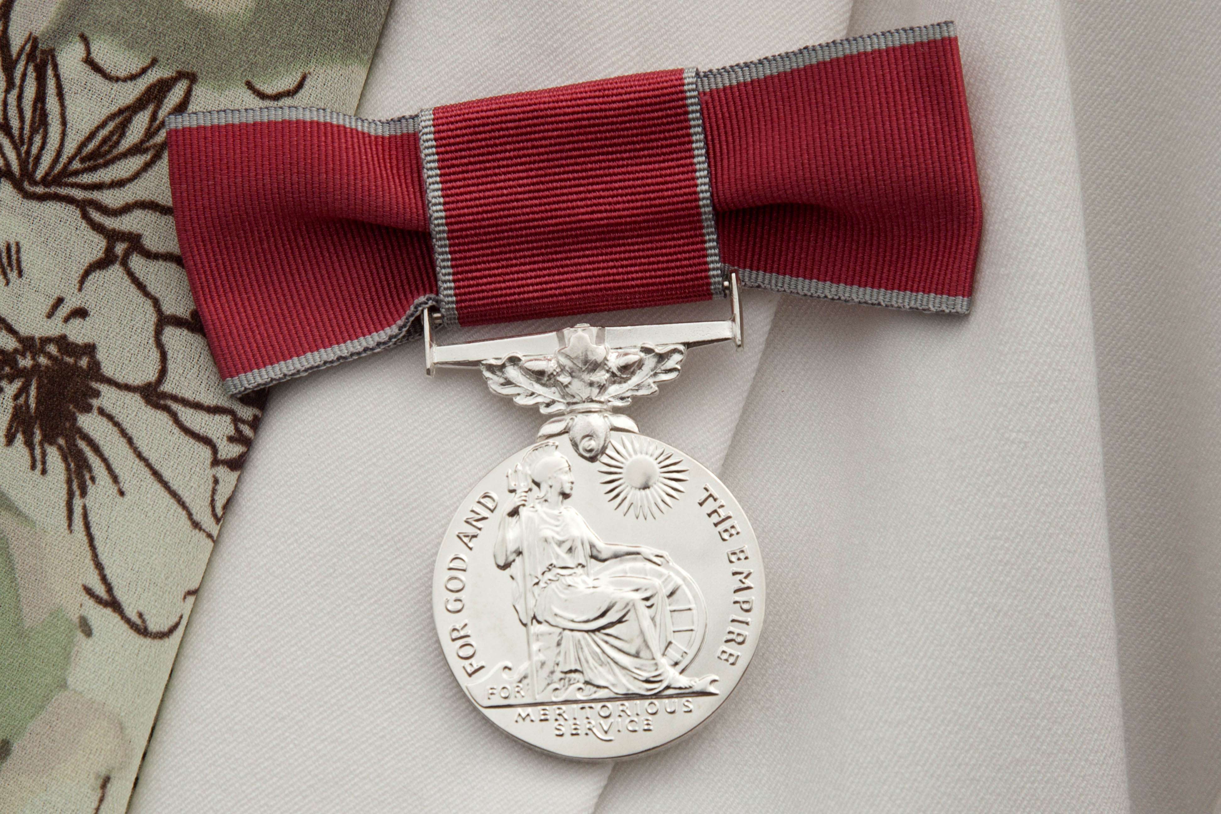 A picture of Rosalie's medal