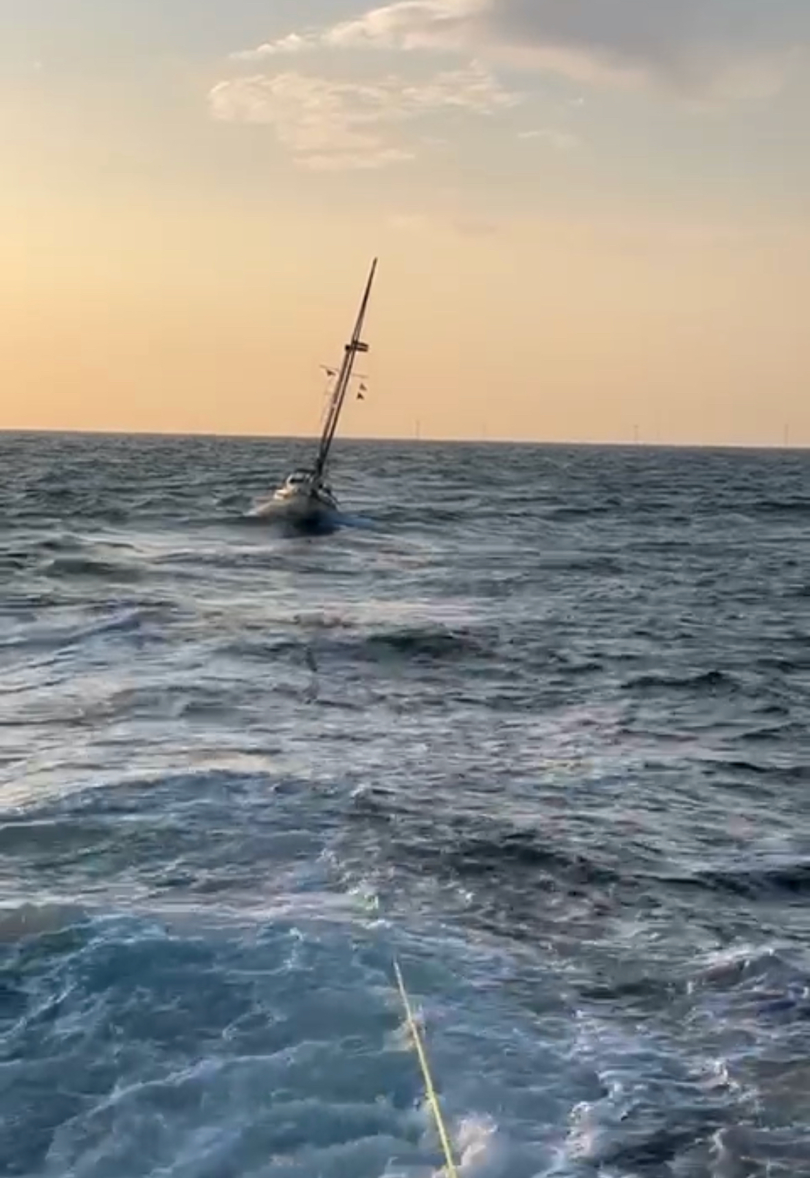 Walton and Frinton Lifeboat towing yacht back to safety