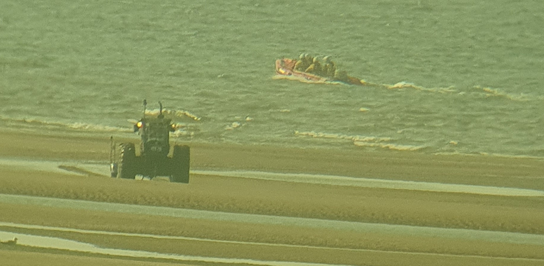 service to broken down vessel in evening