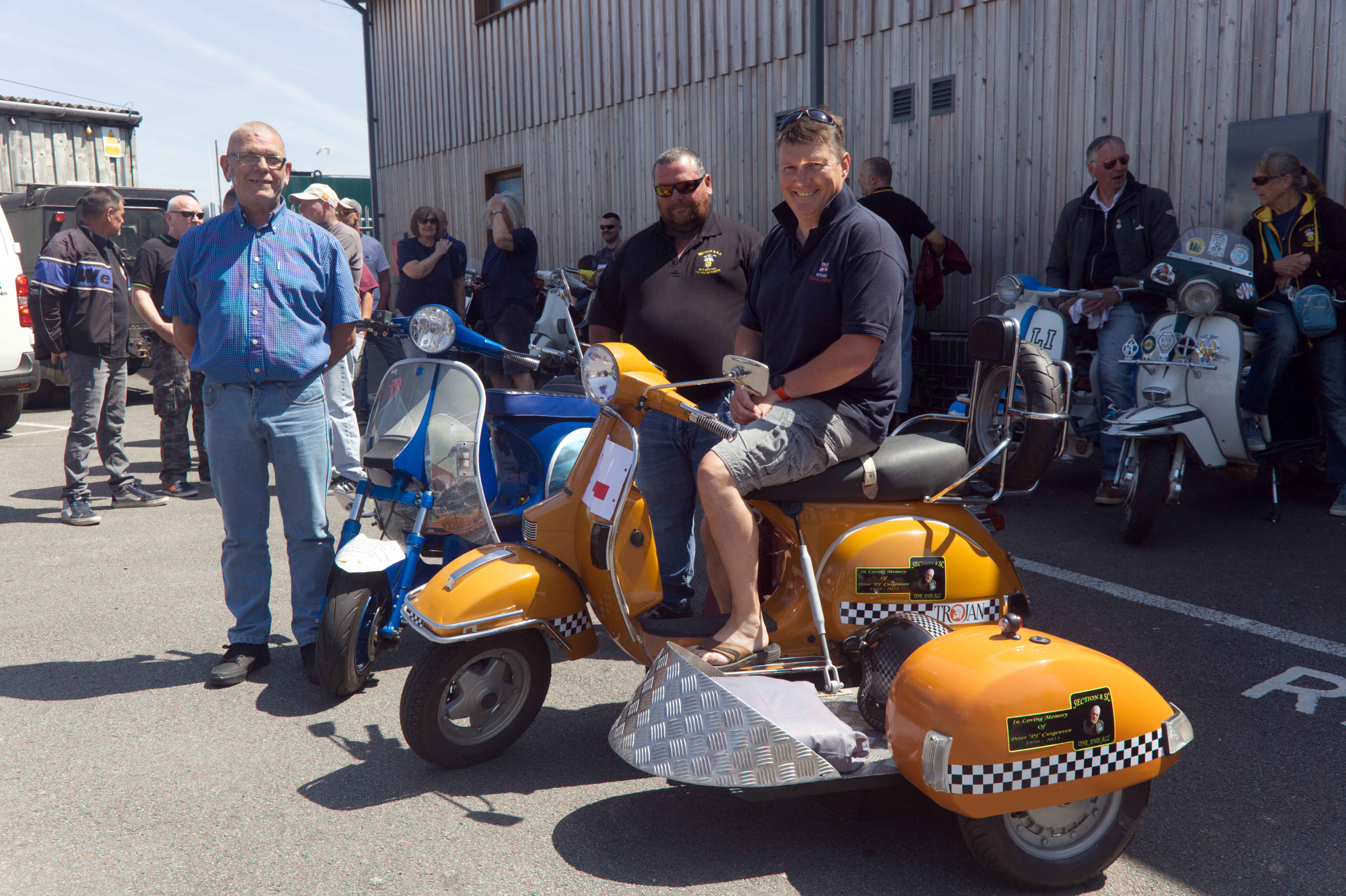 Picture of people with scooters