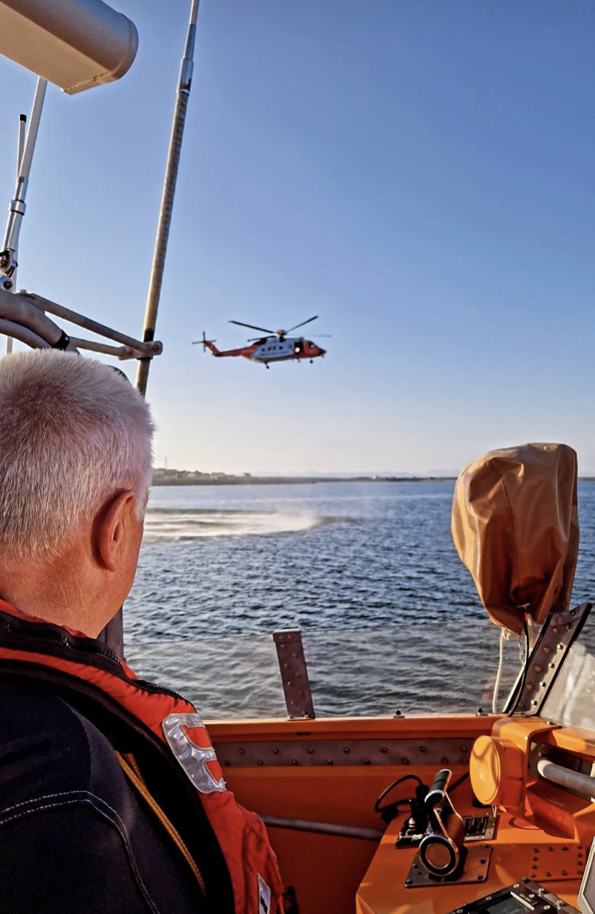 Last exercise for retiring Coxswain John O'Donnell