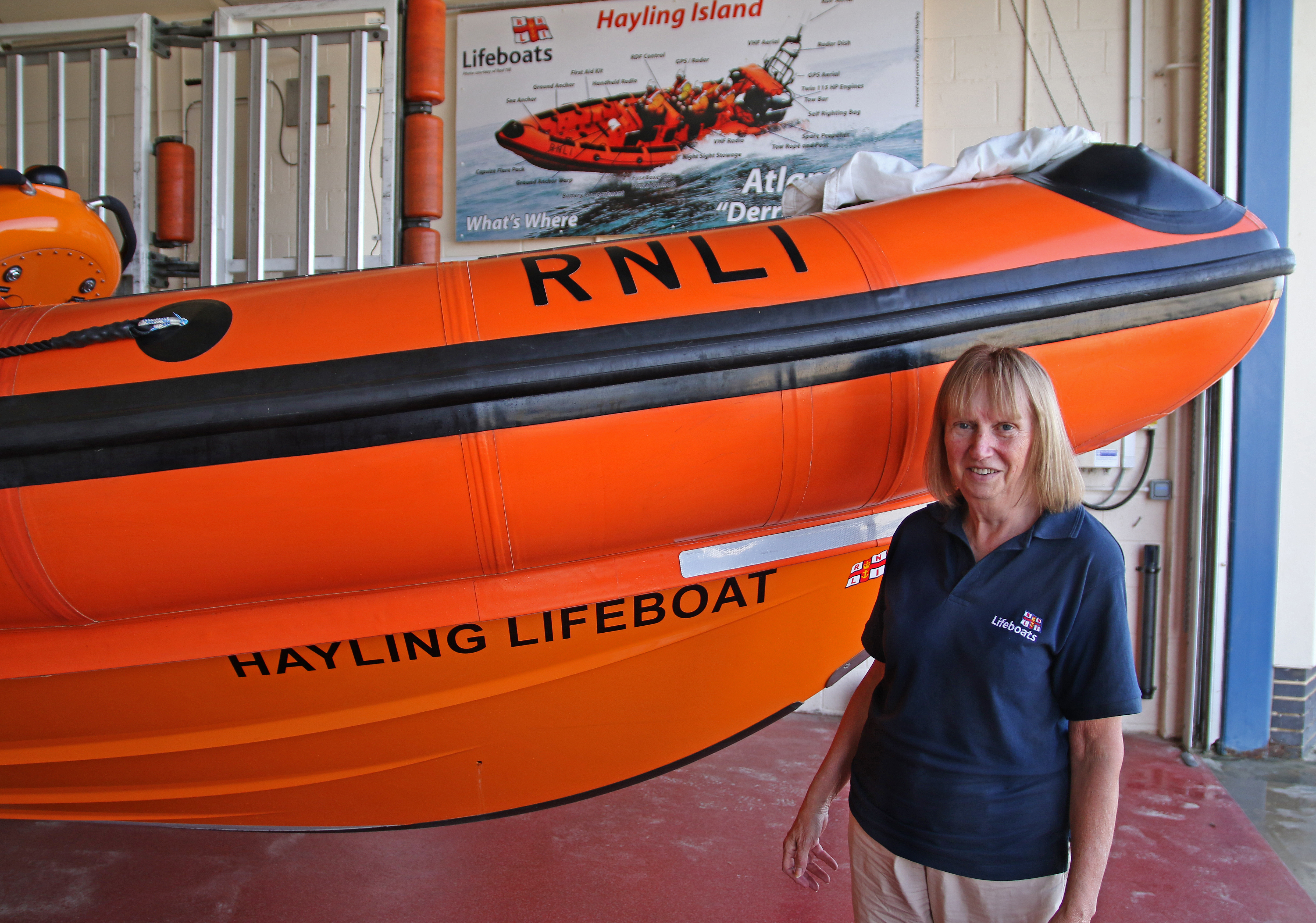 Linda in the boathouse by Atlantic 85