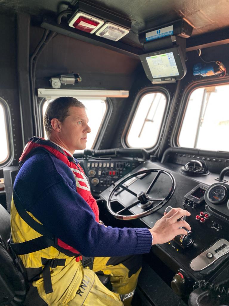 Newhaven Lifeboat's Coxswain Lewis Arnold