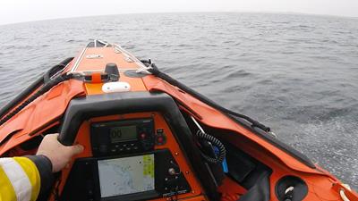 Nov 3242 Troon RNLI inshore lifeboat launches to assist vessel with machinery ...