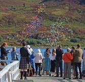 The handfasting celebration at the pier in Tighnabruaich