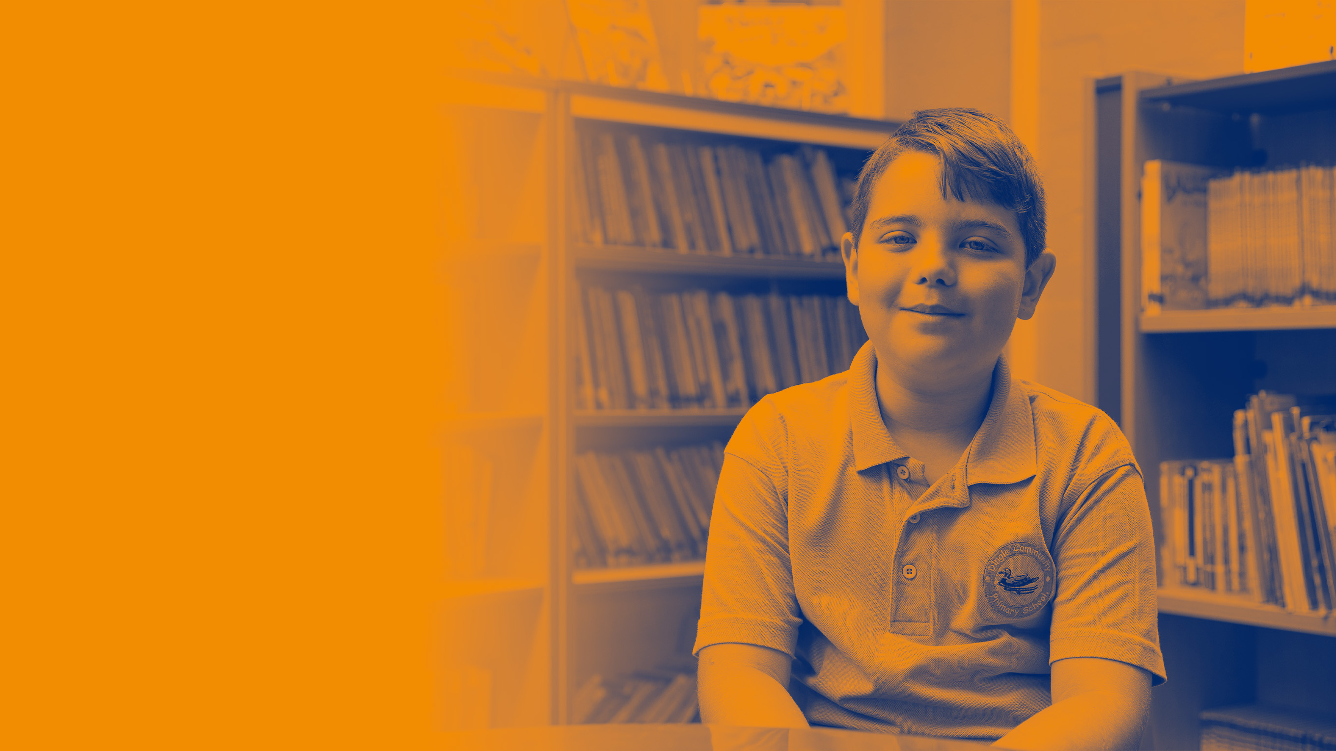 Finley Hassall in school - RNLI 200 Voices colouring 